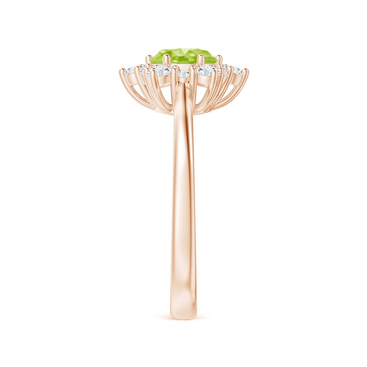 AA - Peridot / 1.47 CT / 14 KT Rose Gold