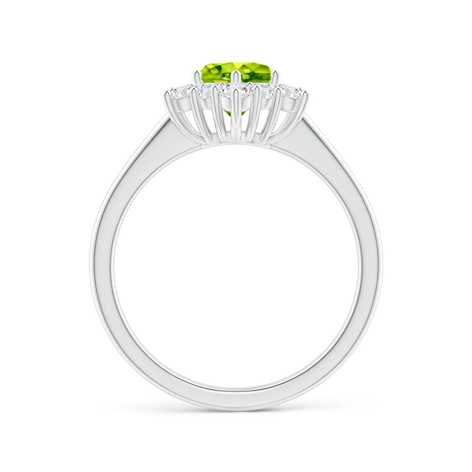 AAA - Peridot / 1.47 CT / 14 KT White Gold