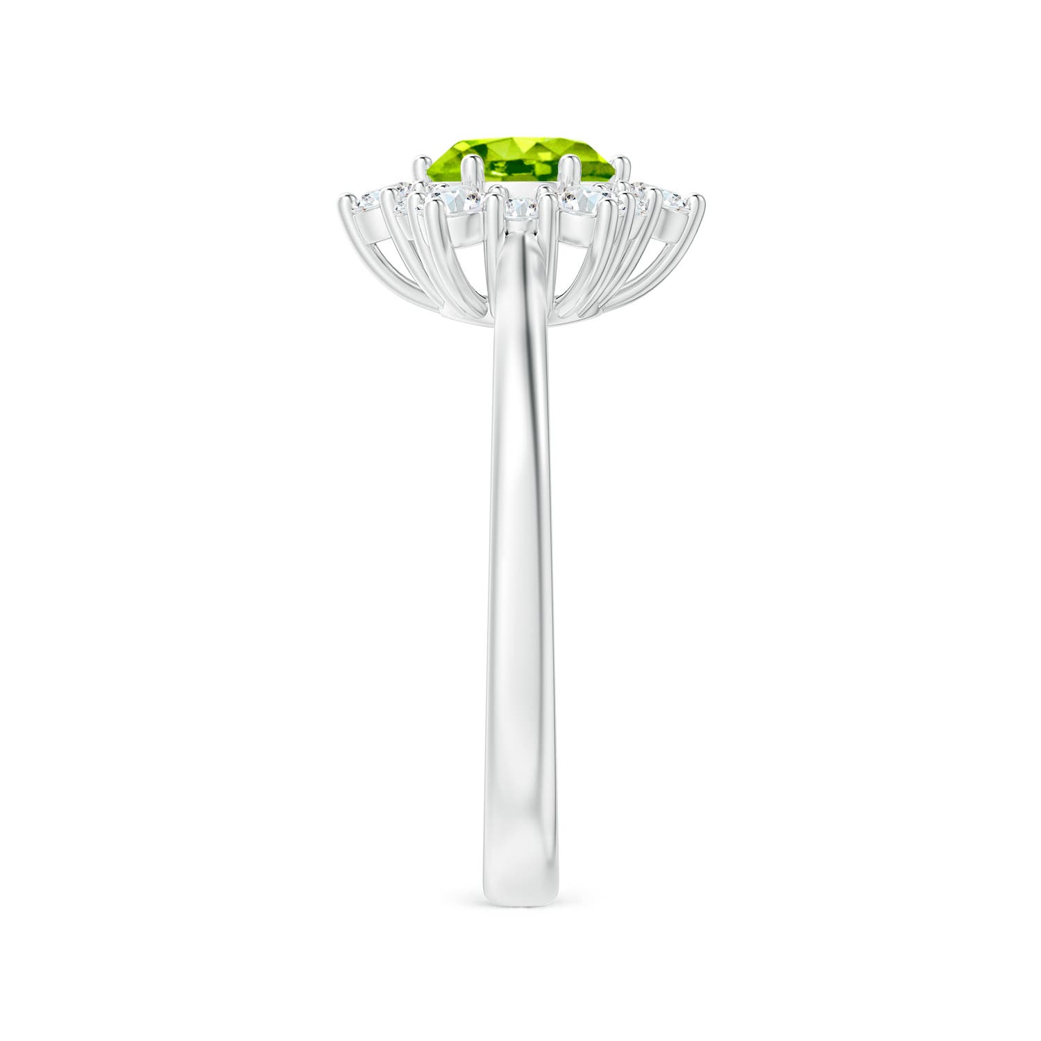 AAA - Peridot / 1.47 CT / 14 KT White Gold