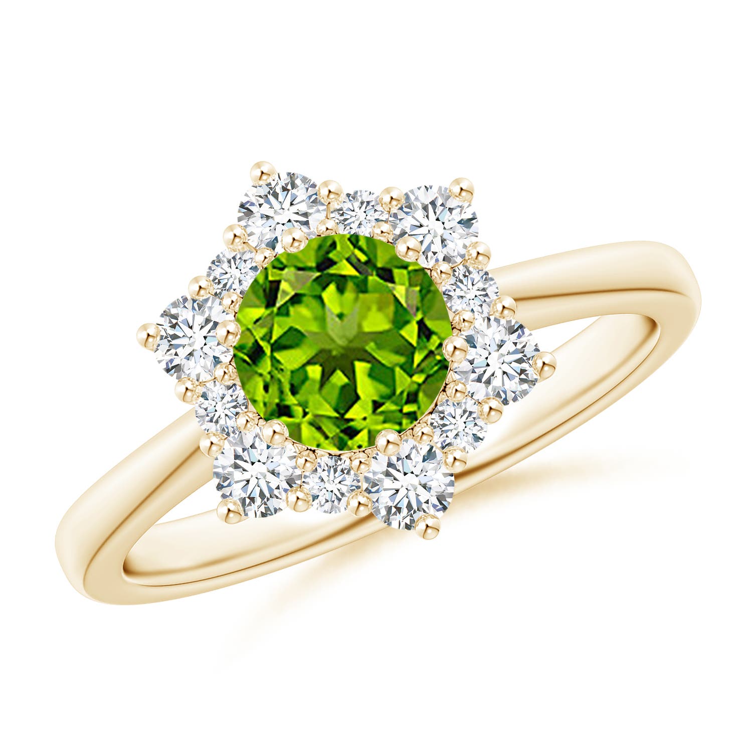 AAAA - Peridot / 1.47 CT / 14 KT Yellow Gold