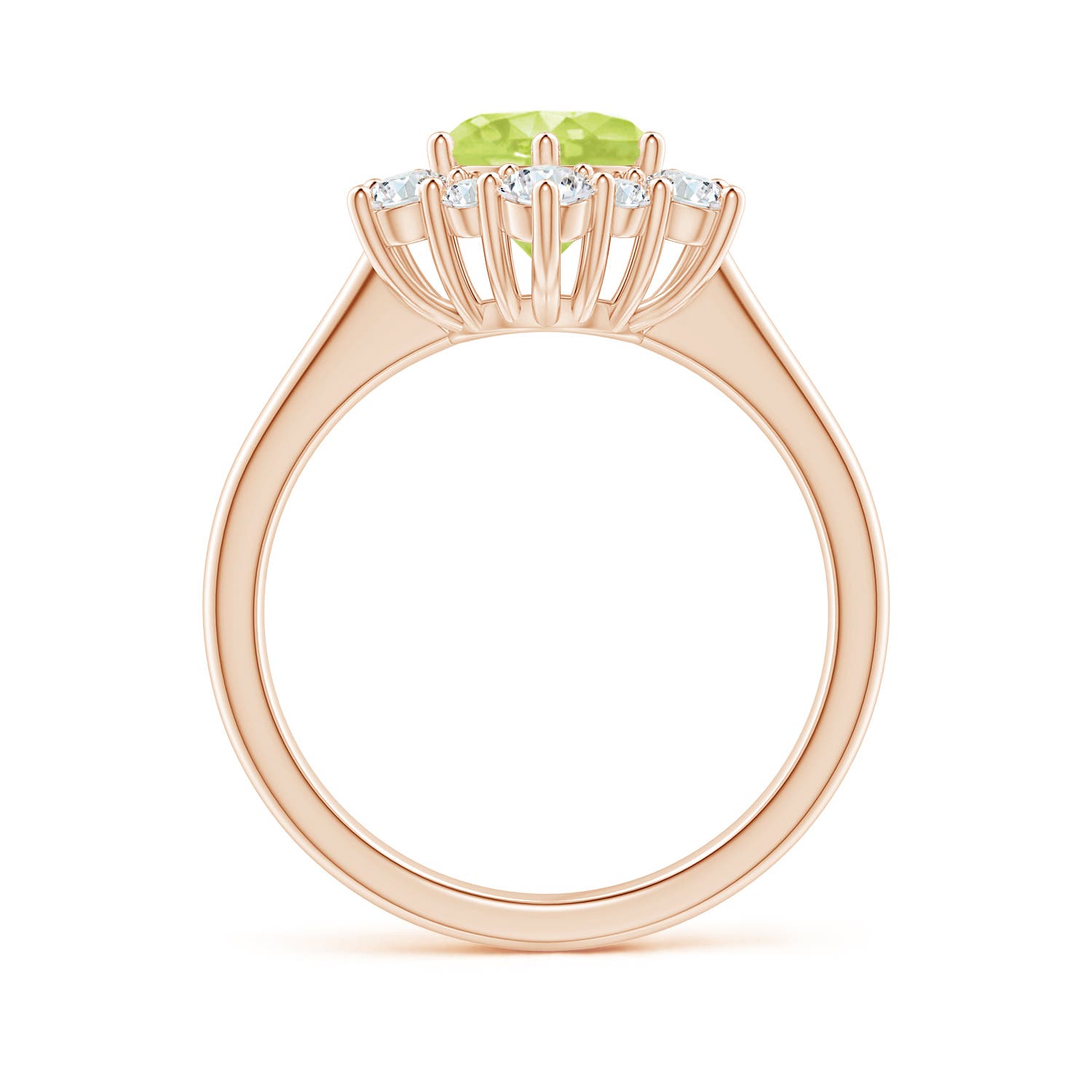 A - Peridot / 2.2 CT / 14 KT Rose Gold