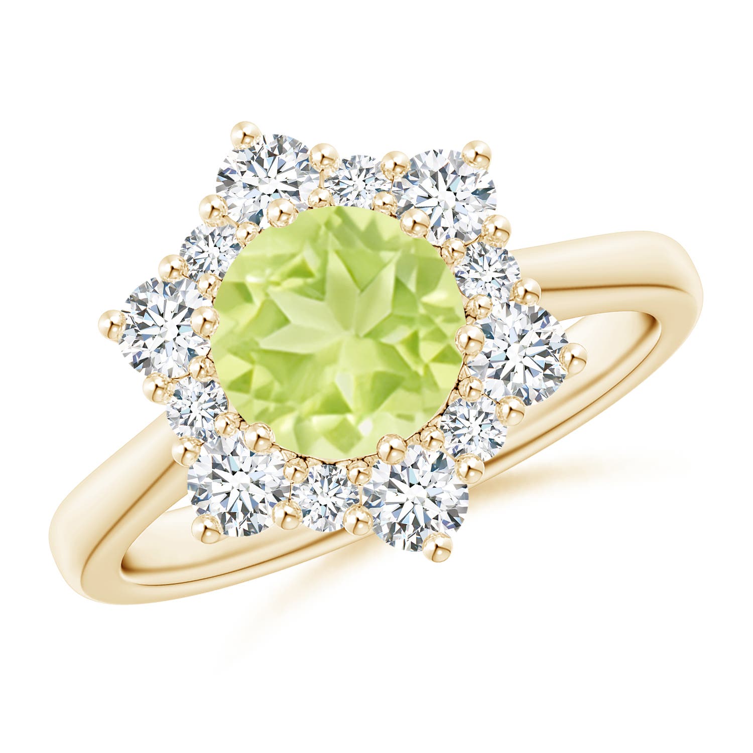 A - Peridot / 2.2 CT / 14 KT Yellow Gold