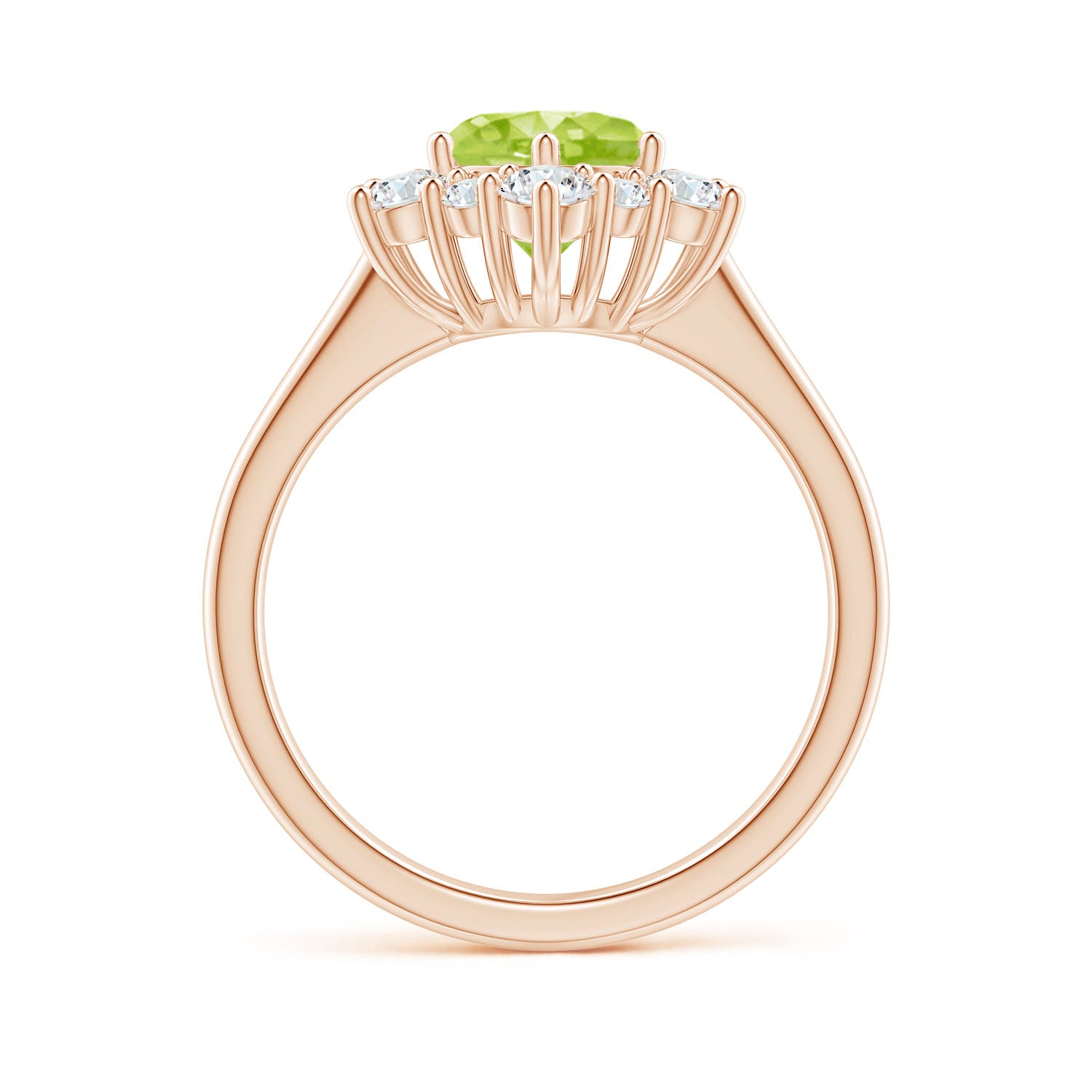 AA - Peridot / 2.2 CT / 14 KT Rose Gold