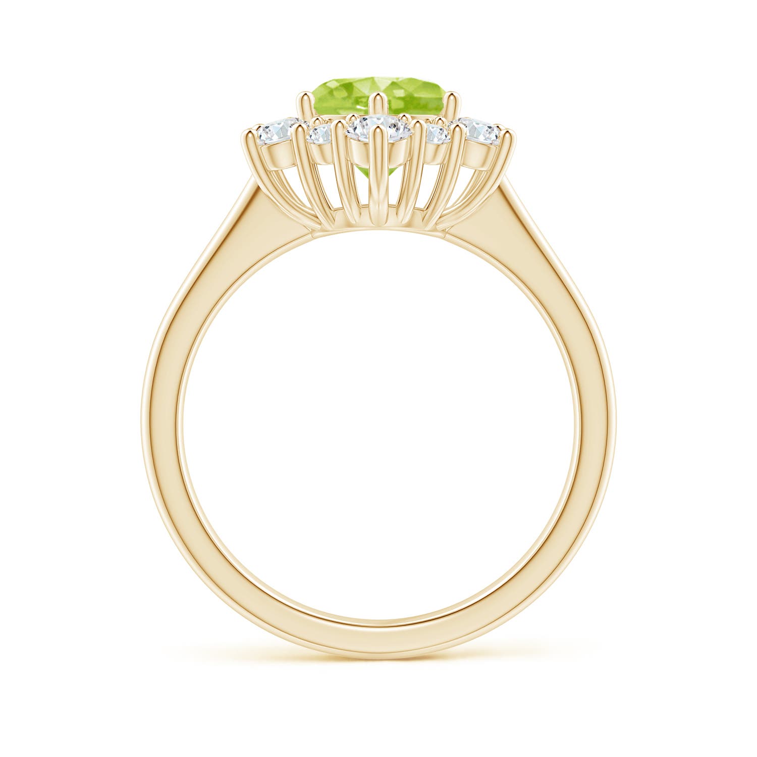 AA - Peridot / 2.2 CT / 14 KT Yellow Gold