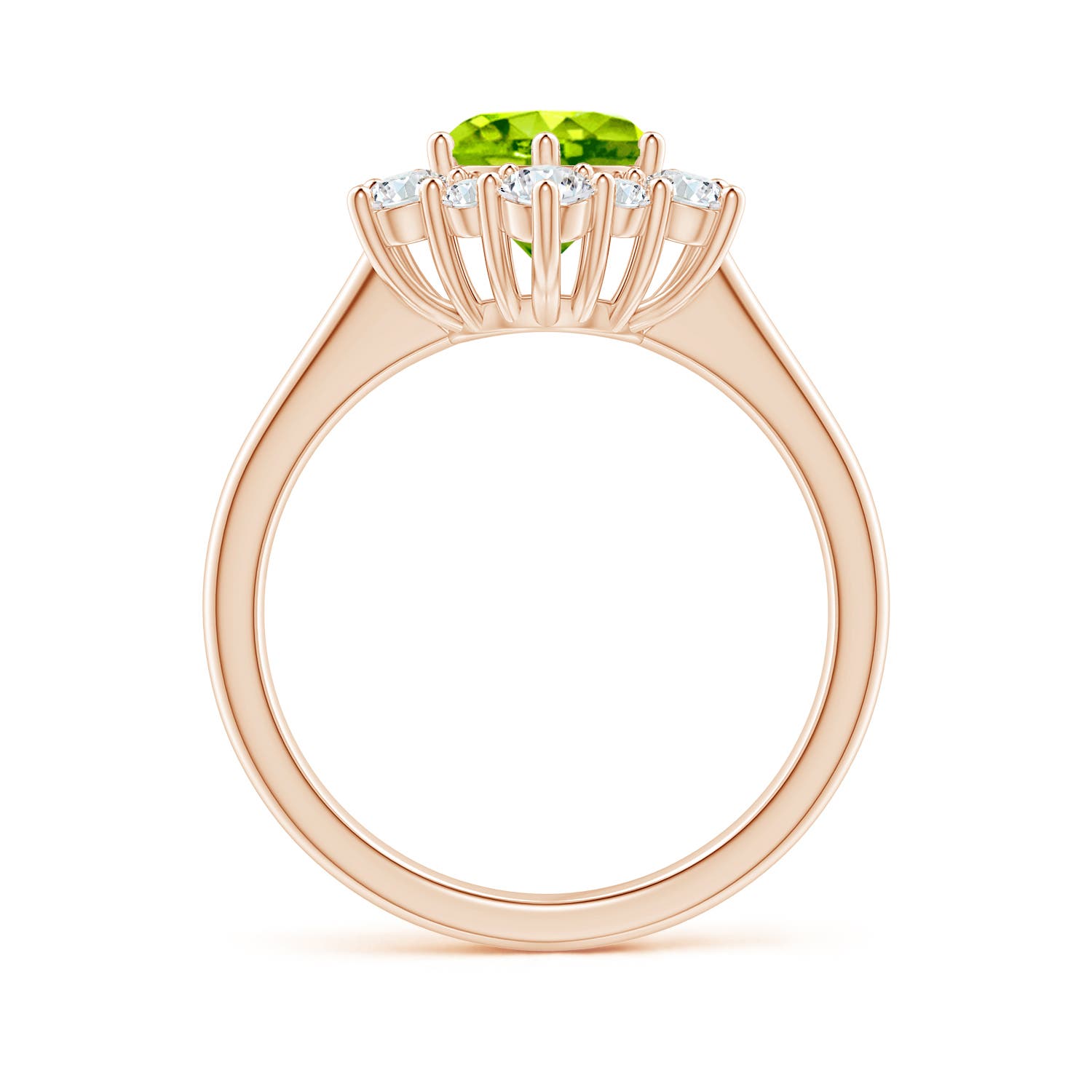 AAA - Peridot / 2.2 CT / 14 KT Rose Gold