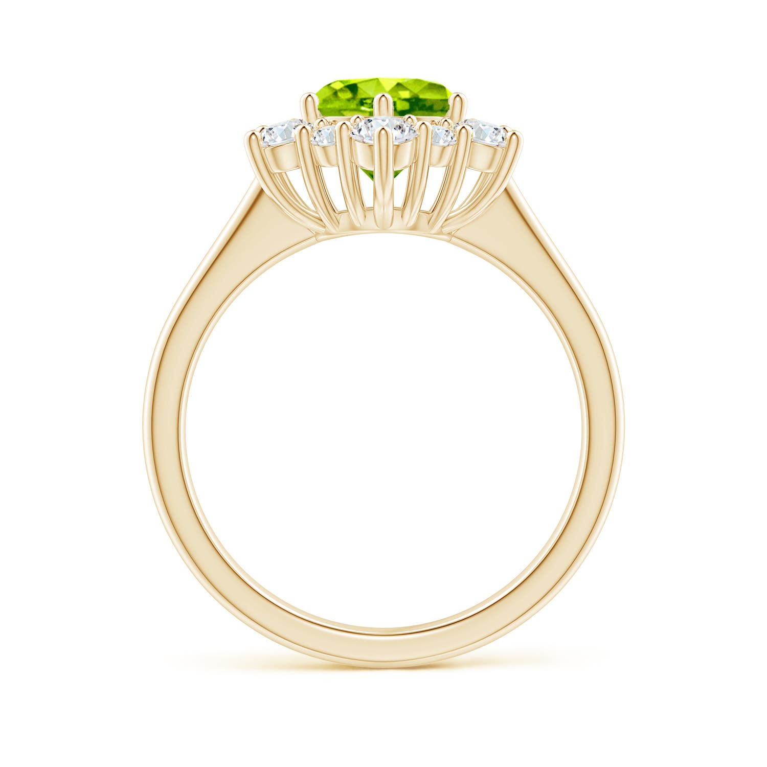 AAA - Peridot / 2.2 CT / 14 KT Yellow Gold