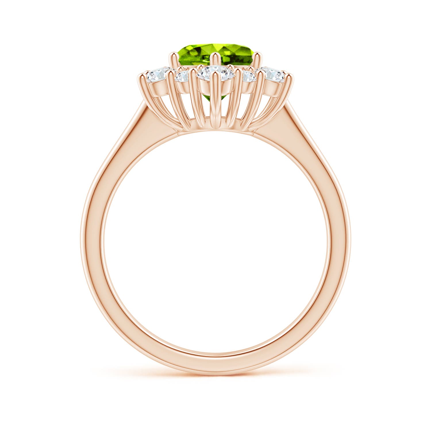 AAAA - Peridot / 2.2 CT / 14 KT Rose Gold