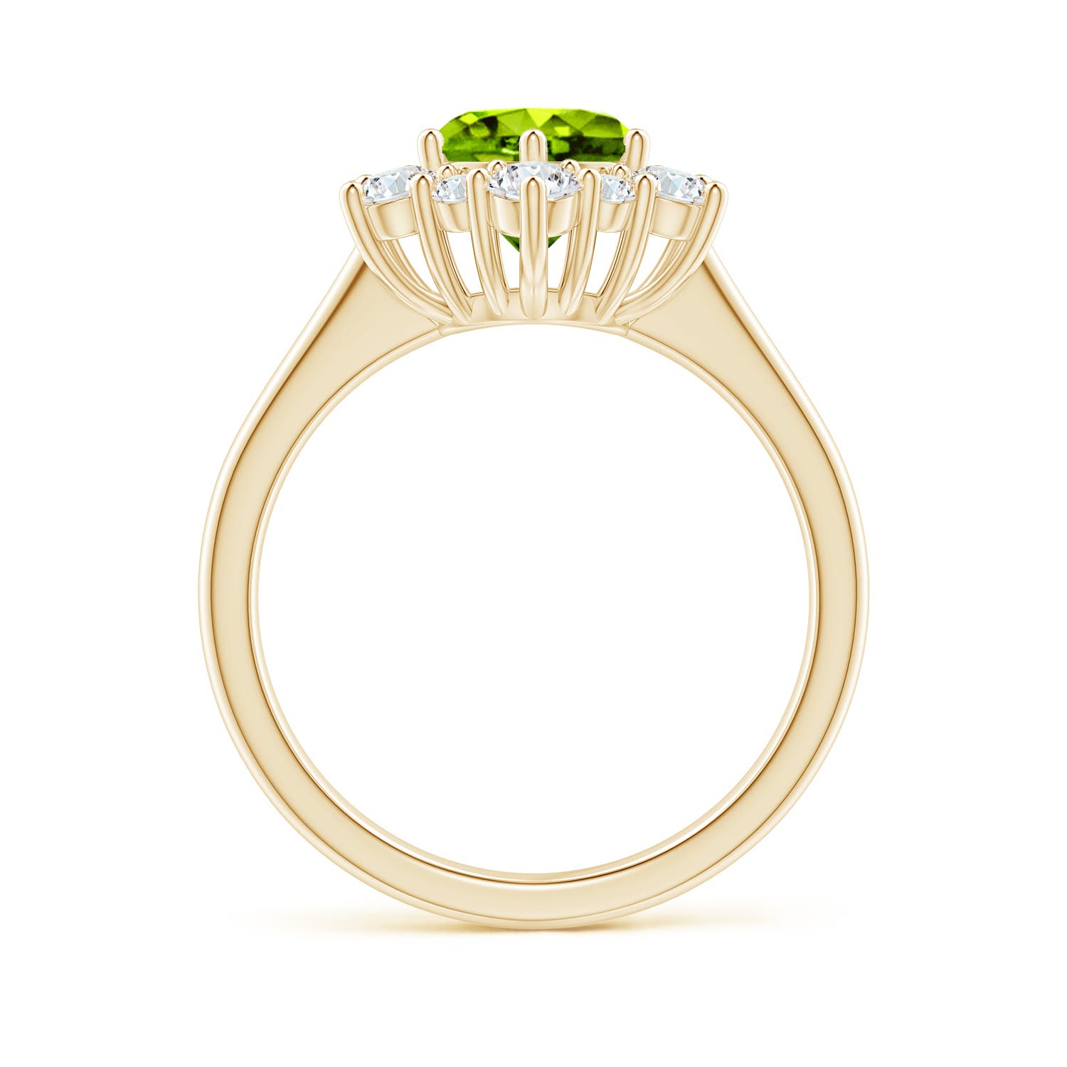 AAAA - Peridot / 2.2 CT / 14 KT Yellow Gold