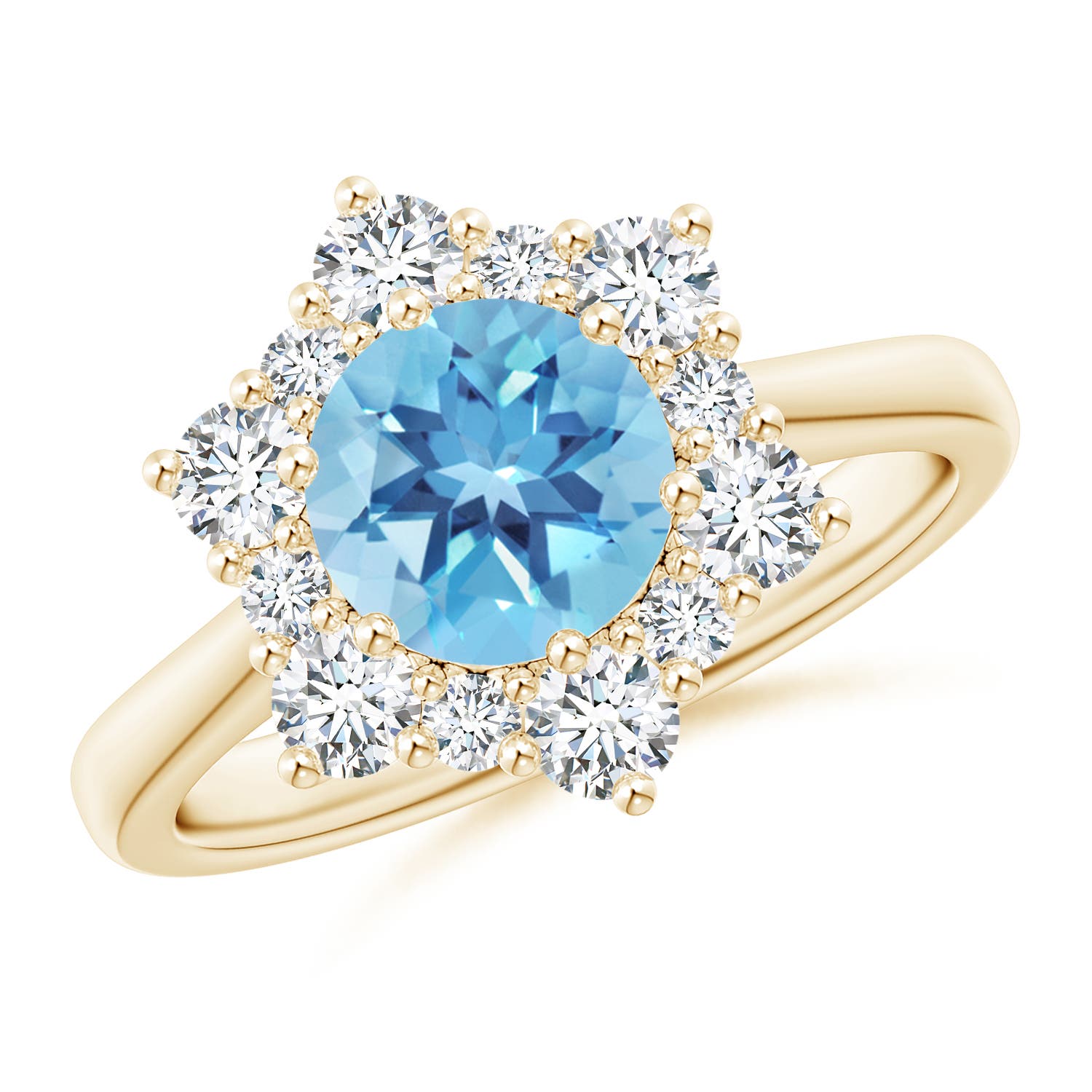 A - Swiss Blue Topaz / 2.35 CT / 14 KT Yellow Gold