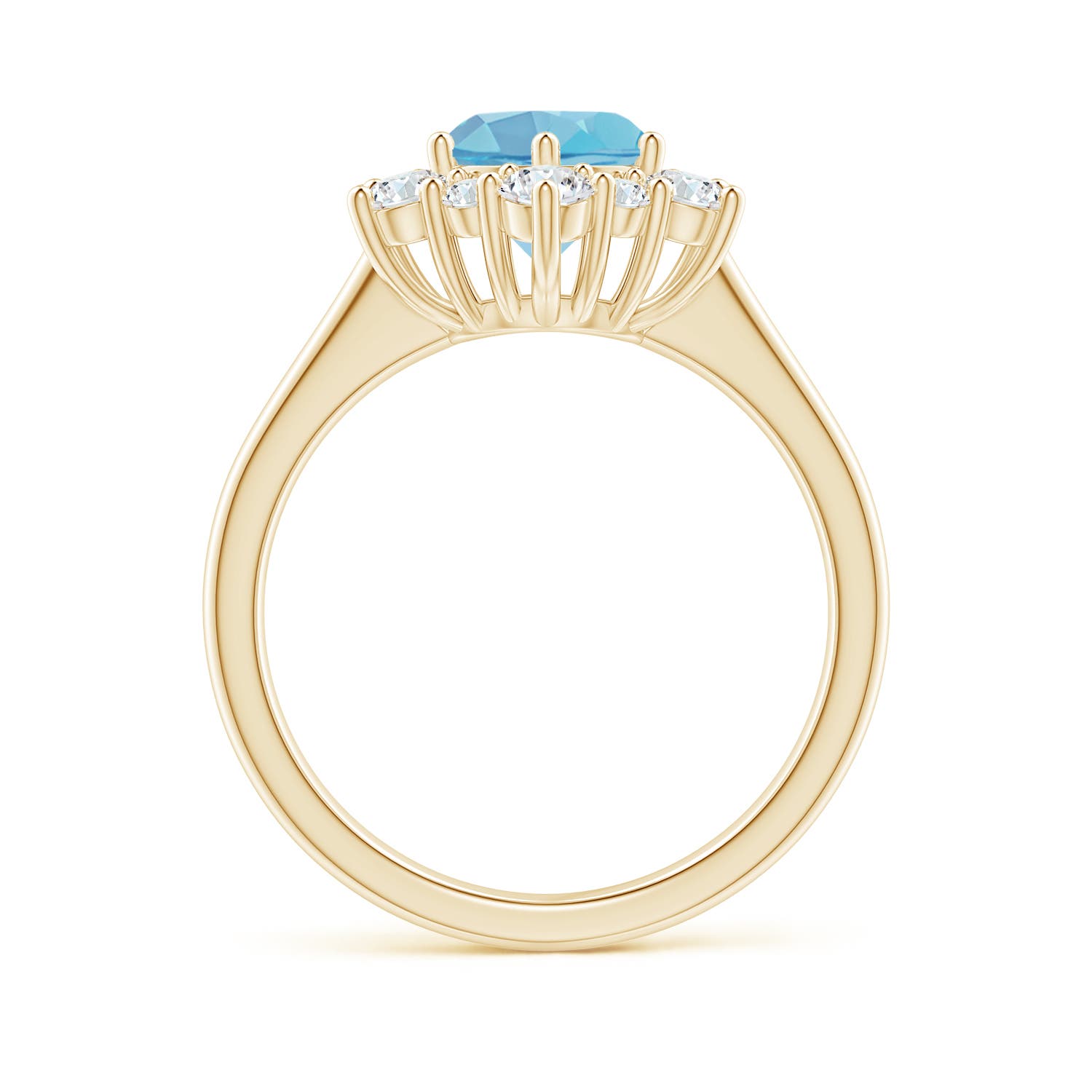 A - Swiss Blue Topaz / 2.35 CT / 14 KT Yellow Gold