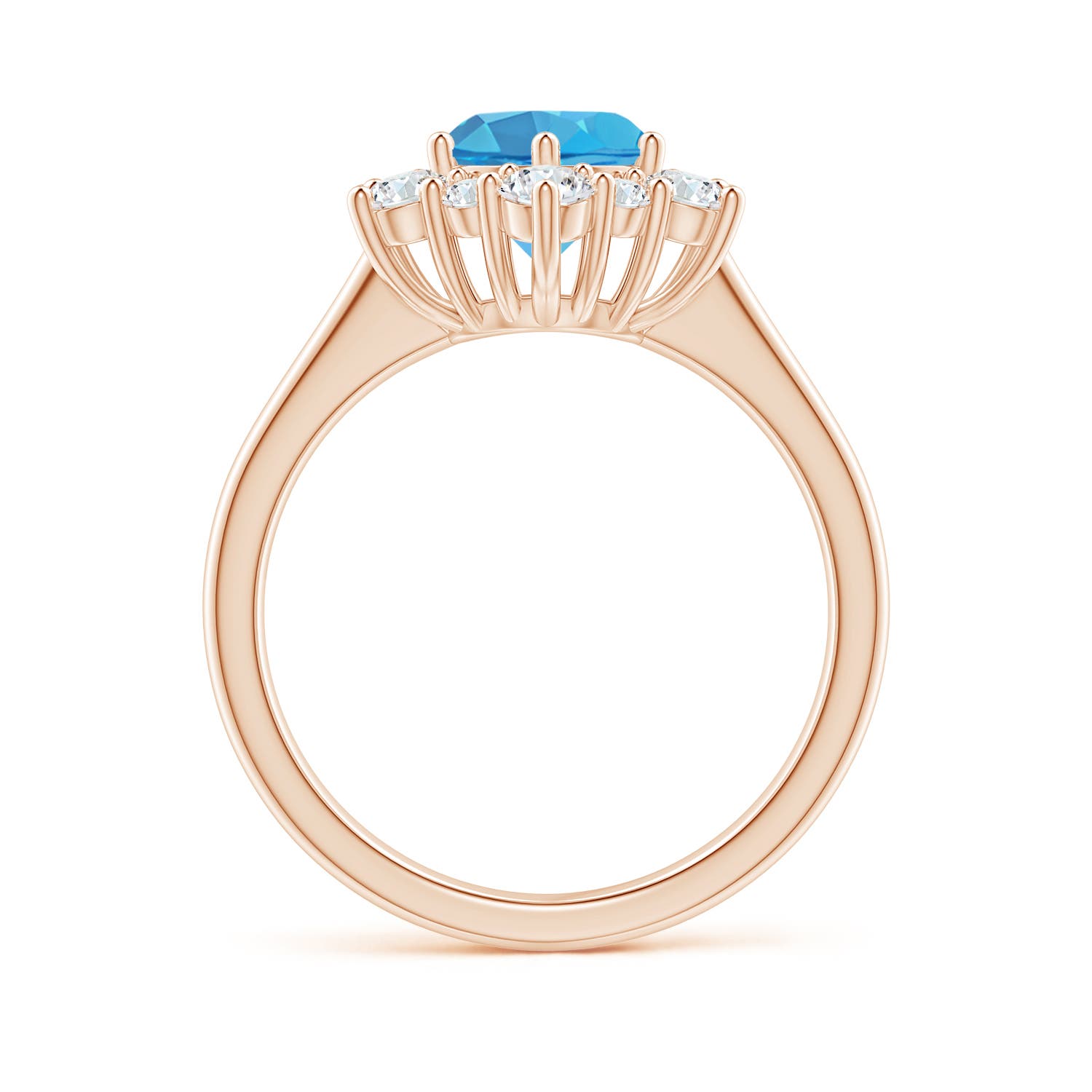 AA - Swiss Blue Topaz / 2.35 CT / 14 KT Rose Gold