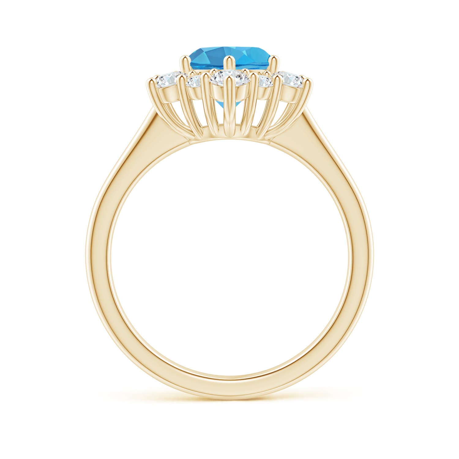 AA - Swiss Blue Topaz / 2.35 CT / 14 KT Yellow Gold