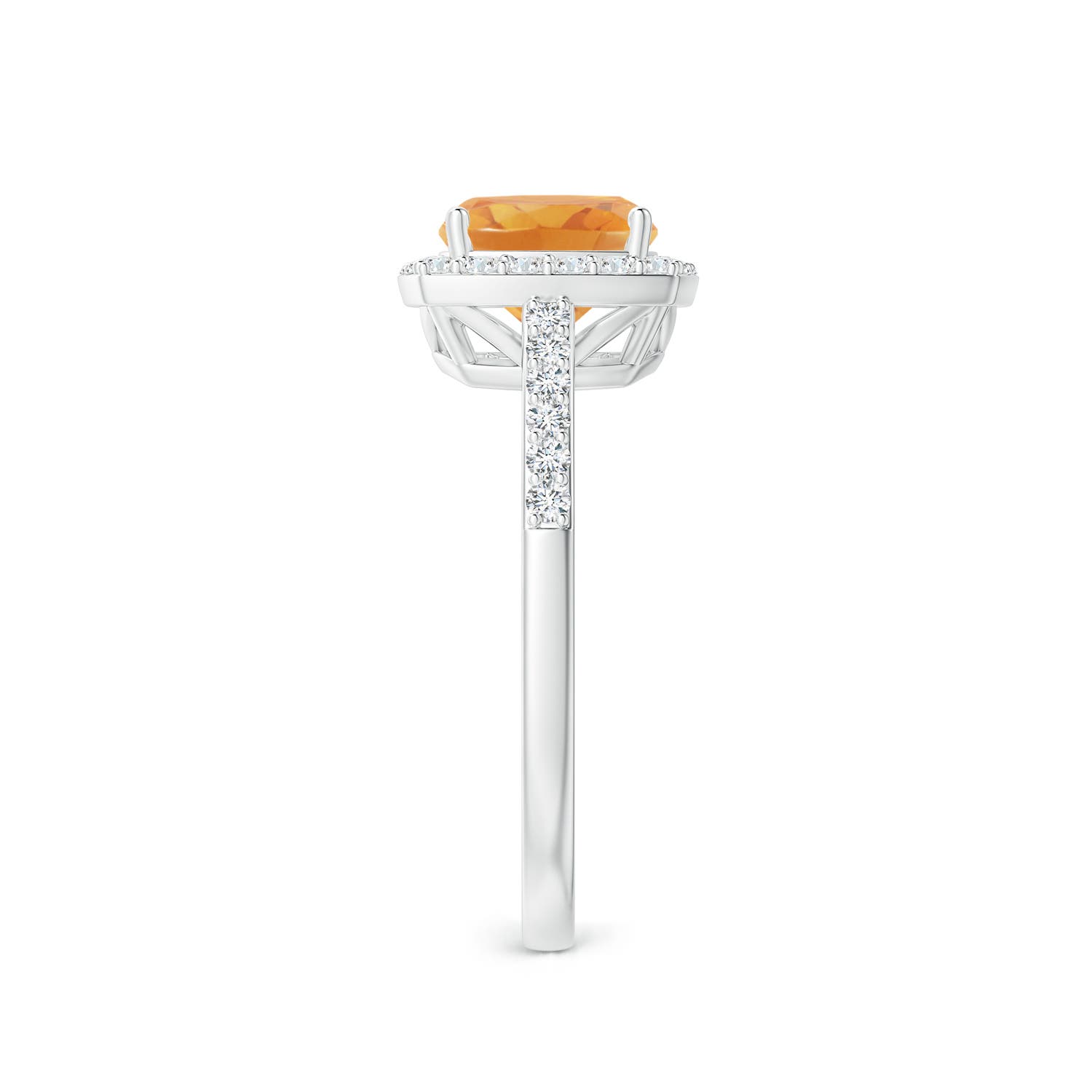 A - Citrine / 1.7 CT / 14 KT White Gold