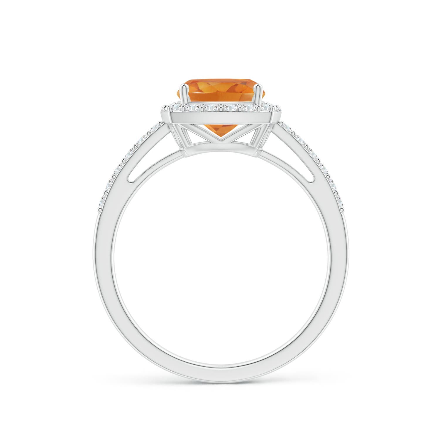 AA - Citrine / 1.7 CT / 14 KT White Gold