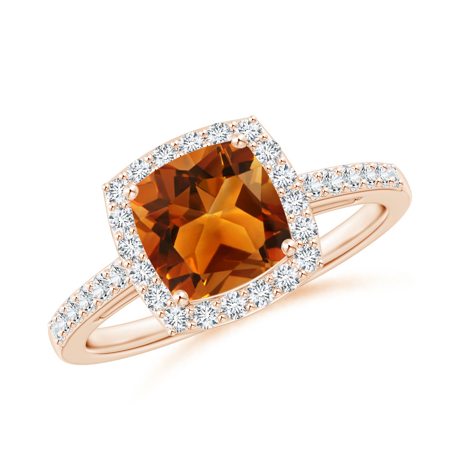 AAAA - Citrine / 1.7 CT / 14 KT Rose Gold