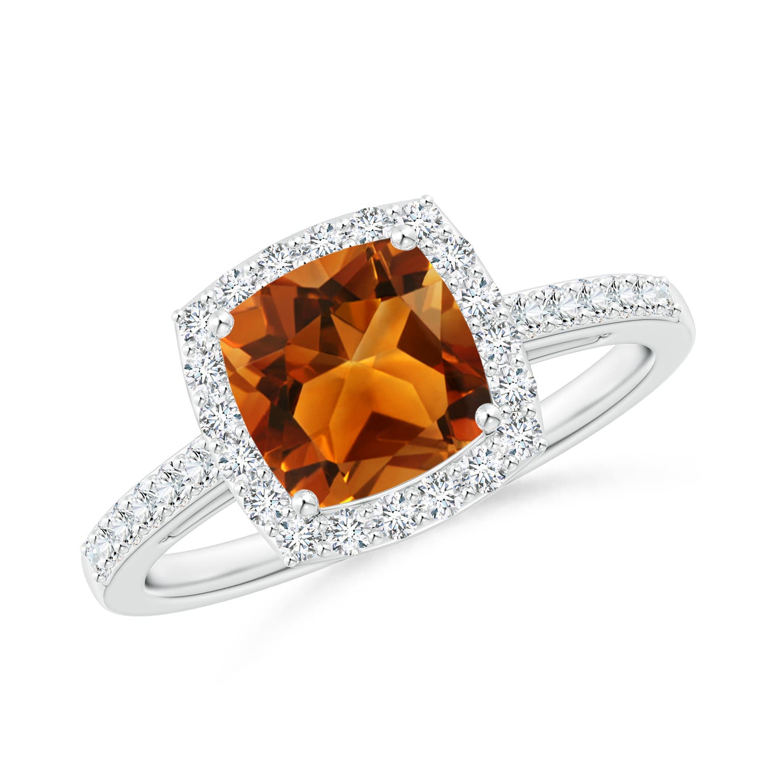 AAAA - Citrine / 1.7 CT / 14 KT White Gold