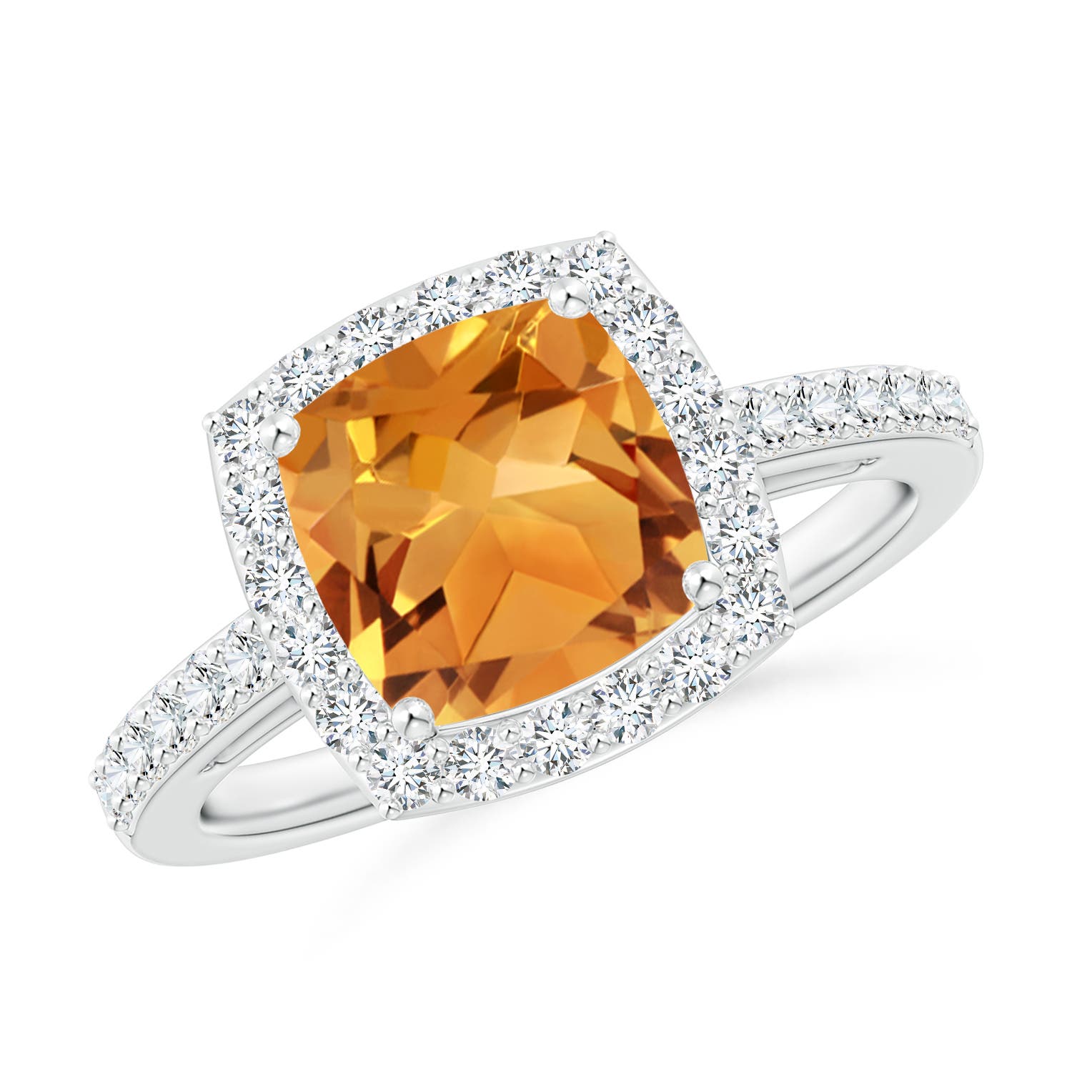 AA - Citrine / 2.31 CT / 14 KT White Gold