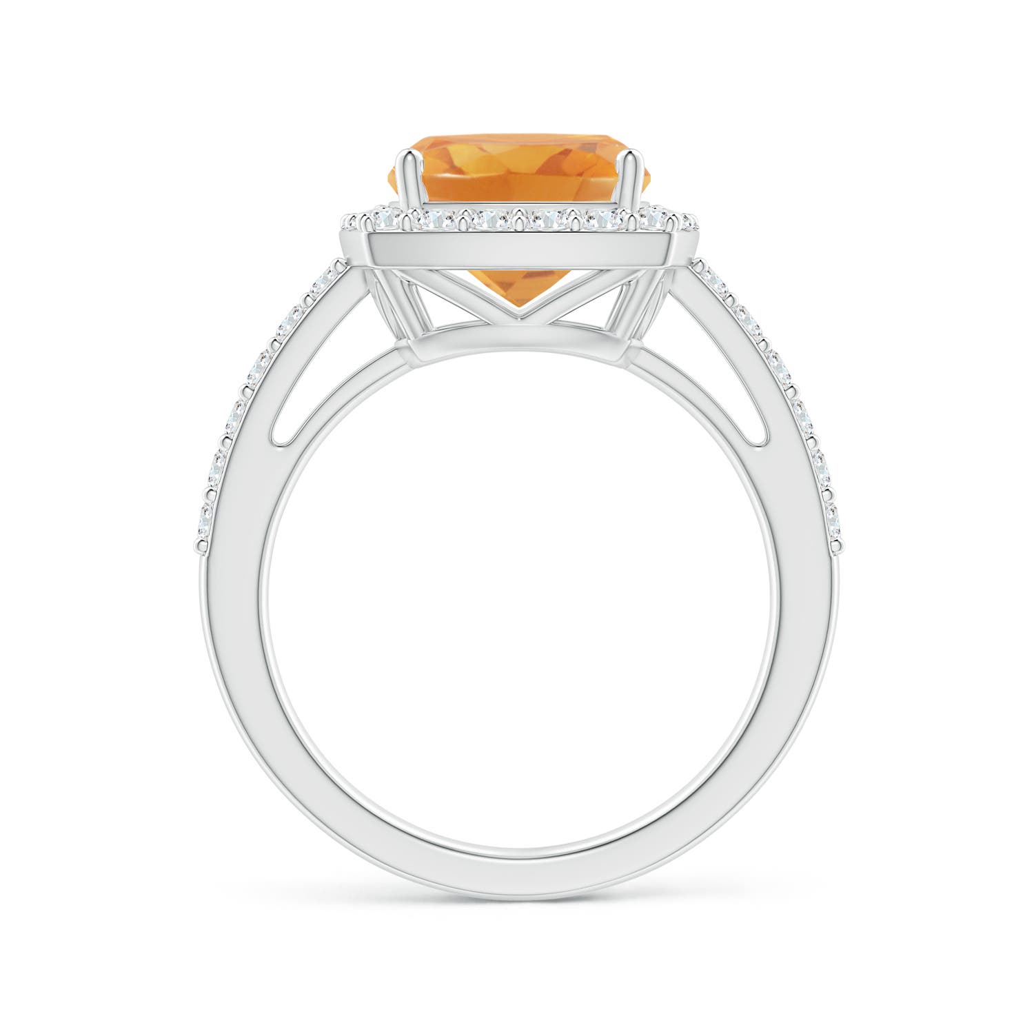 A - Citrine / 3.13 CT / 14 KT White Gold