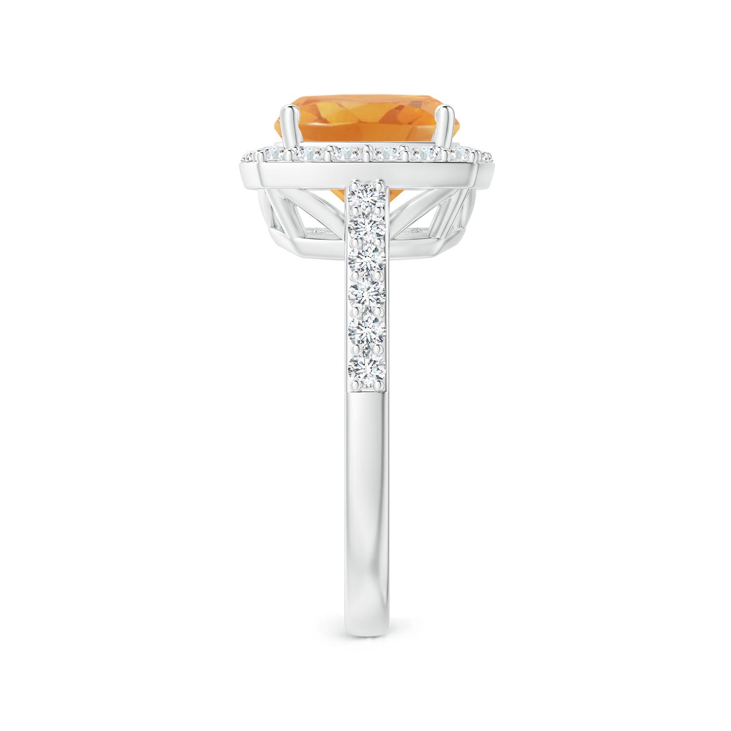 A - Citrine / 3.13 CT / 14 KT White Gold