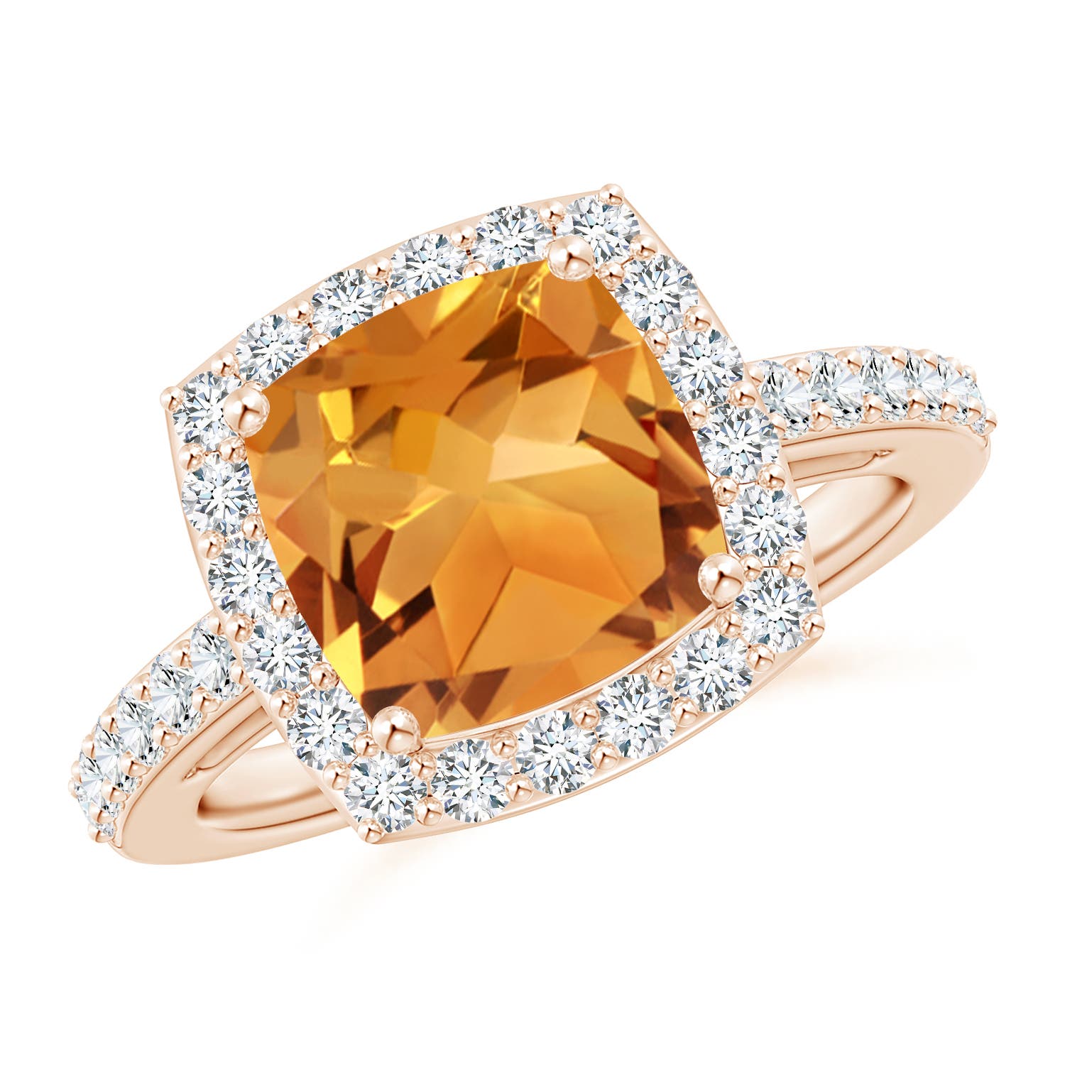 AA - Citrine / 3.13 CT / 14 KT Rose Gold