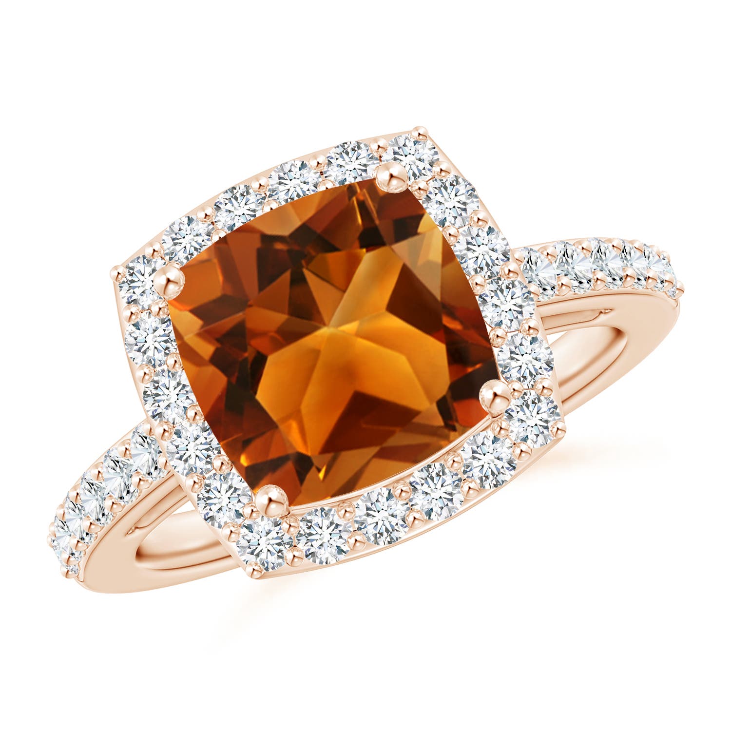 AAAA - Citrine / 3.13 CT / 14 KT Rose Gold