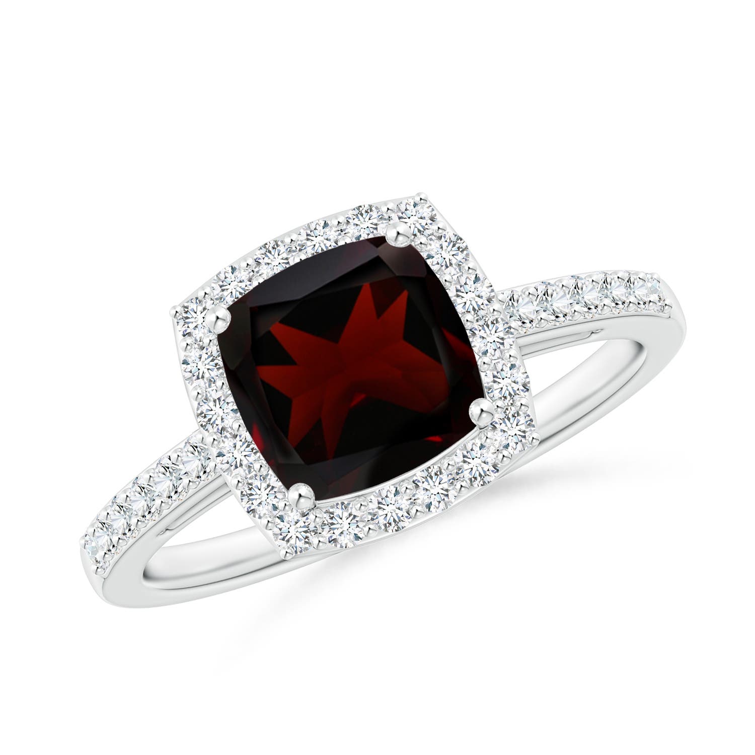 A - Garnet / 1.65 CT / 14 KT White Gold