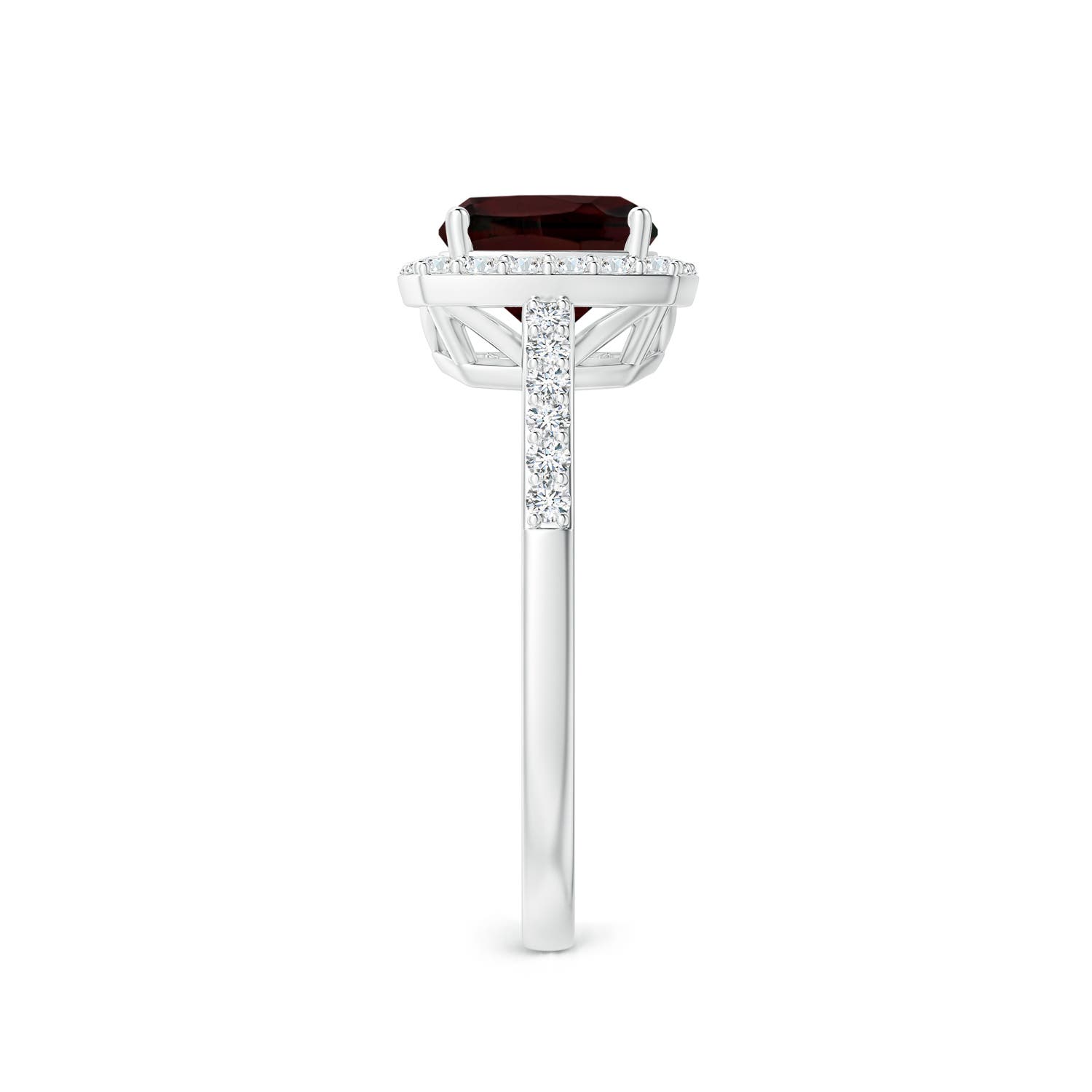 A - Garnet / 1.65 CT / 14 KT White Gold