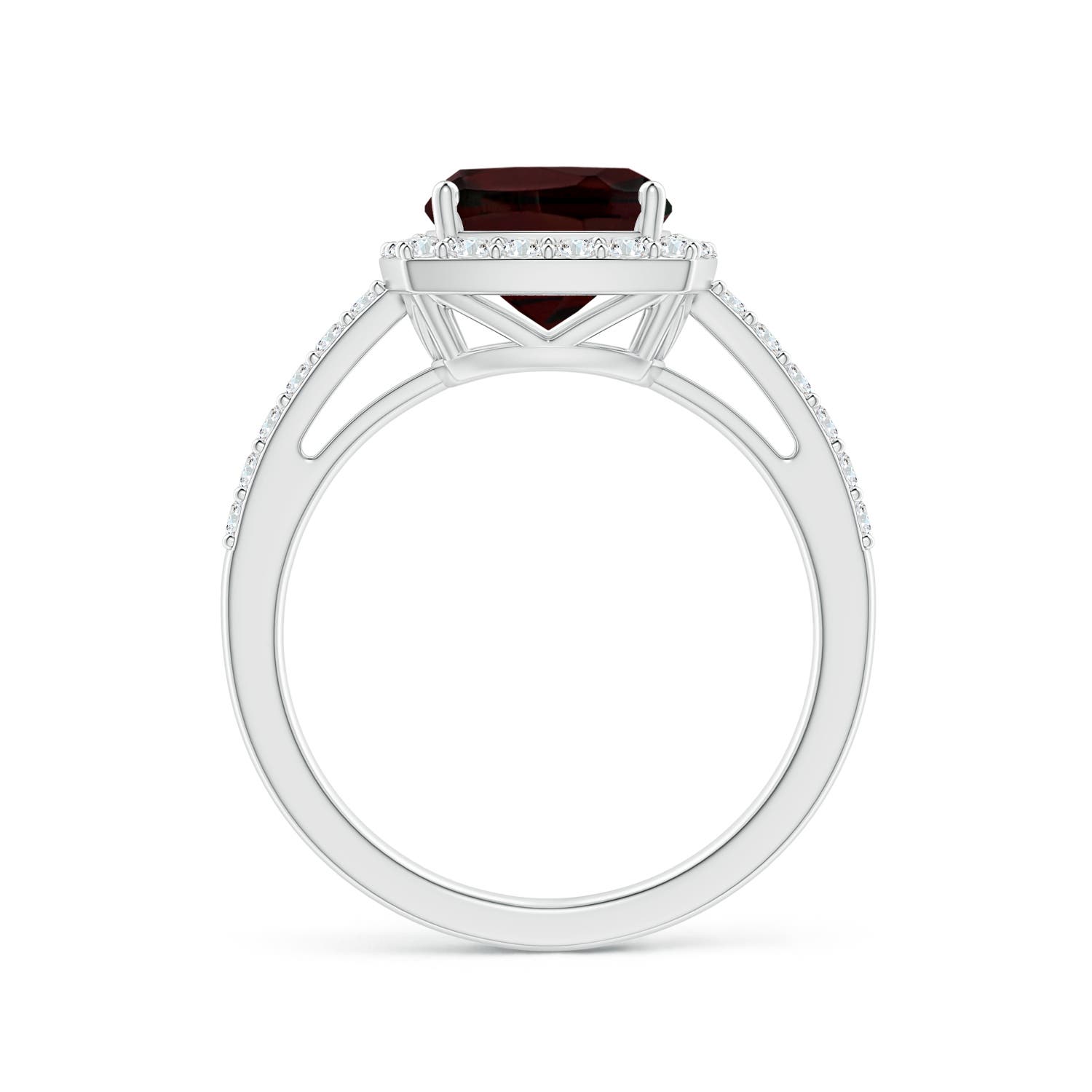 A - Garnet / 2.91 CT / 14 KT White Gold