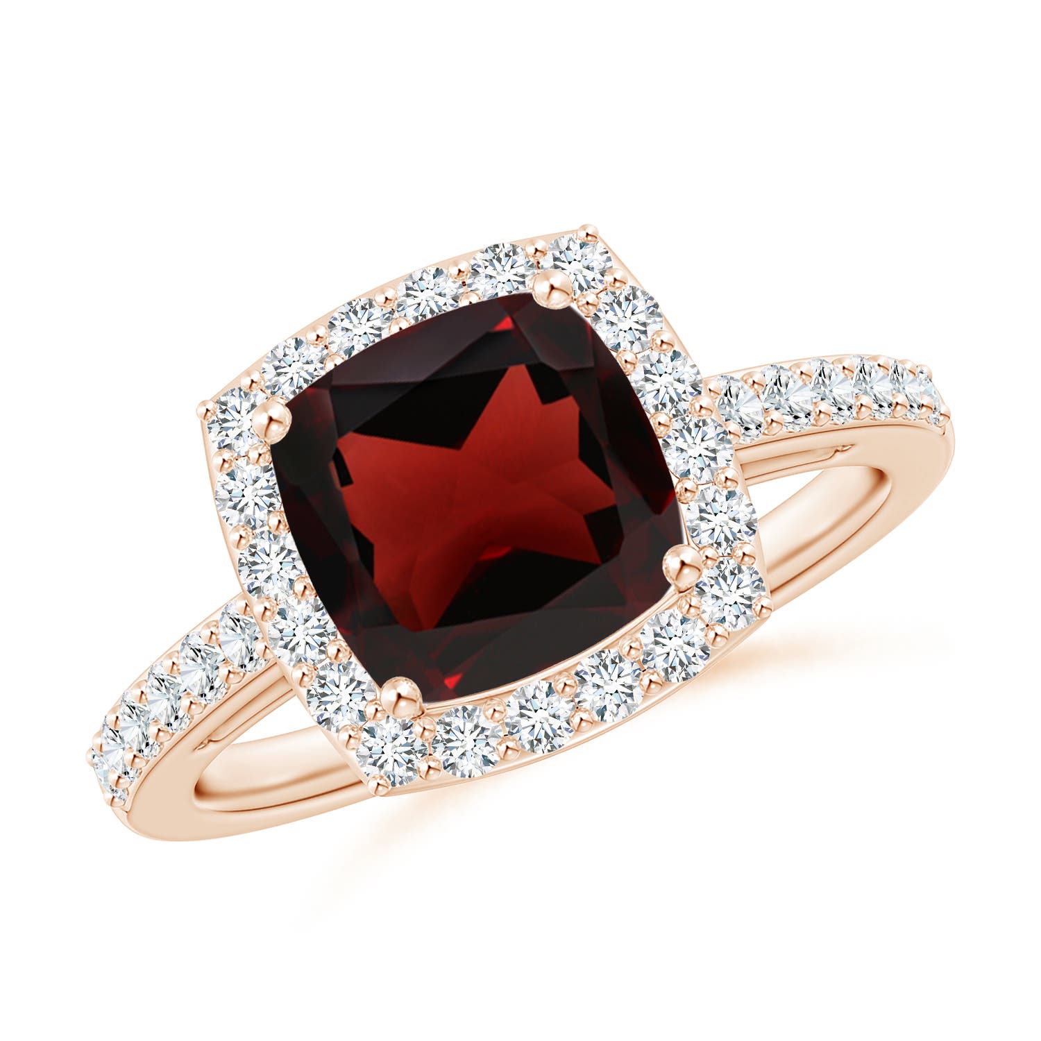 AA - Garnet / 2.91 CT / 14 KT Rose Gold