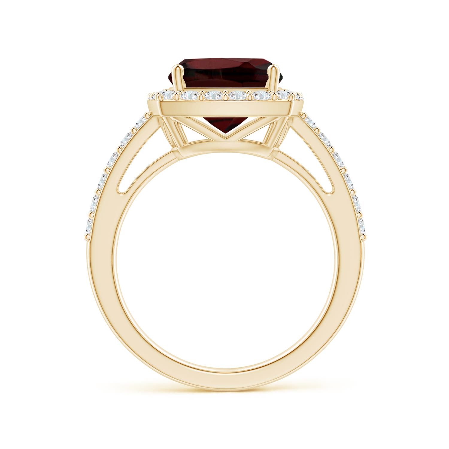 AA - Garnet / 4.18 CT / 14 KT Yellow Gold