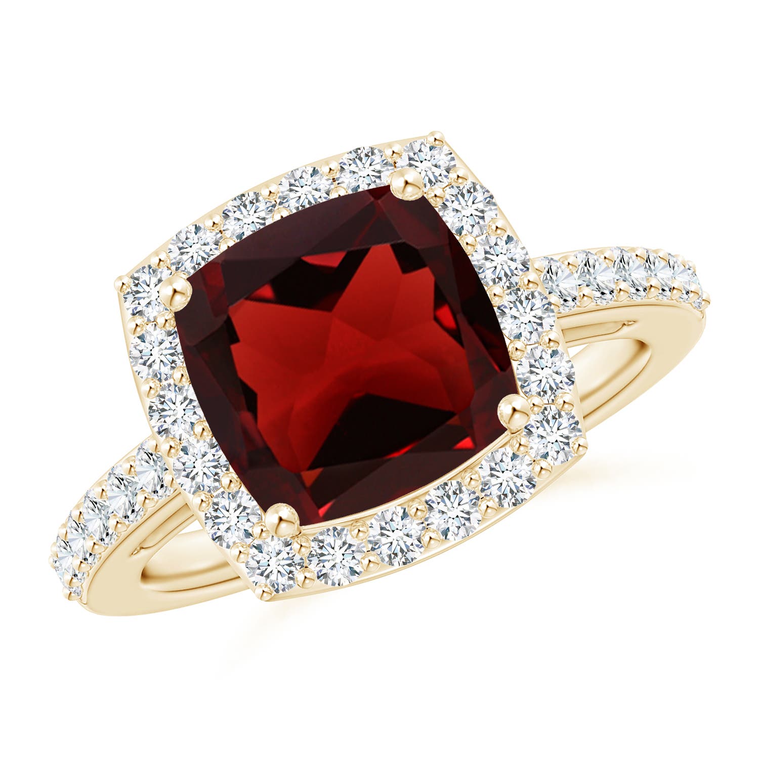 AAA - Garnet / 4.18 CT / 14 KT Yellow Gold