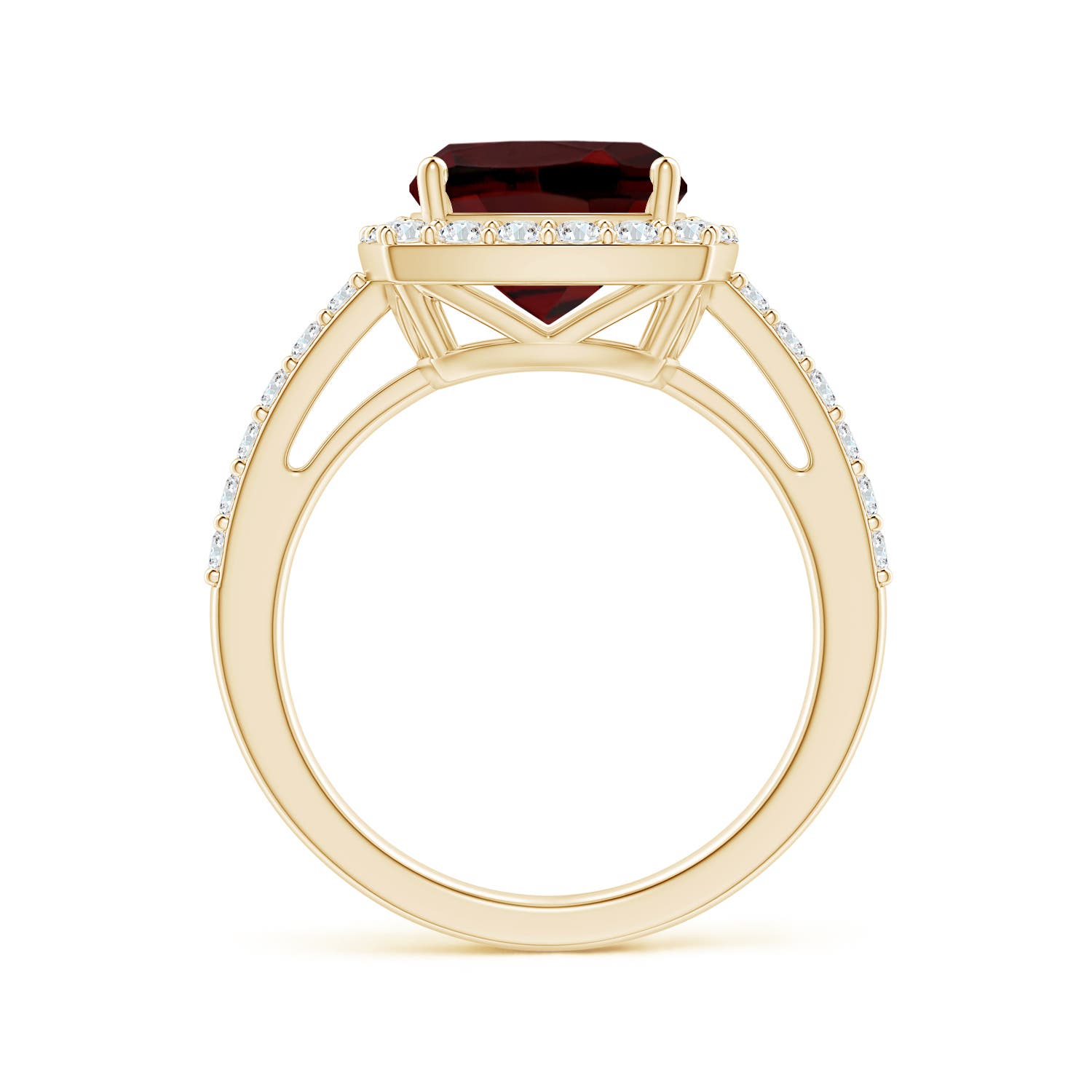 AAA - Garnet / 4.18 CT / 14 KT Yellow Gold