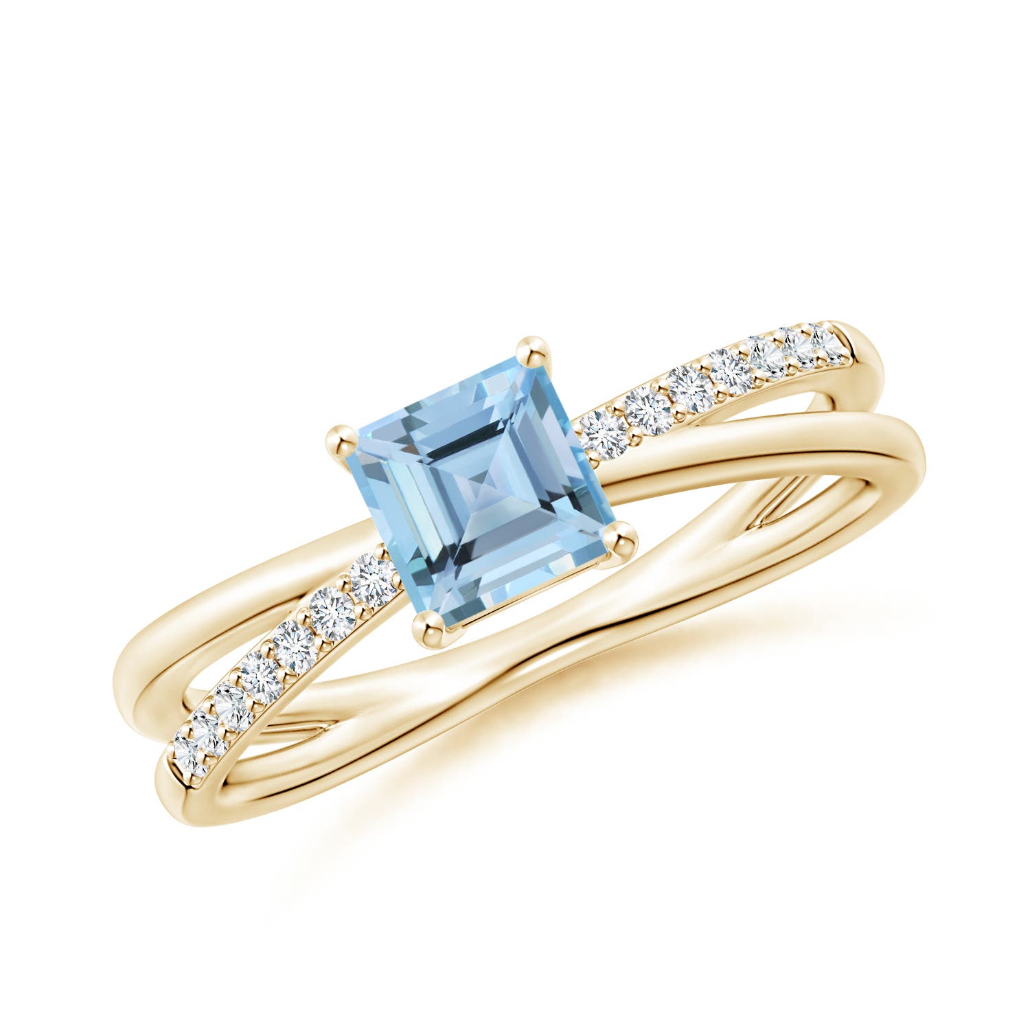 AAAA - Aquamarine / 0.72 CT / 14 KT Yellow Gold