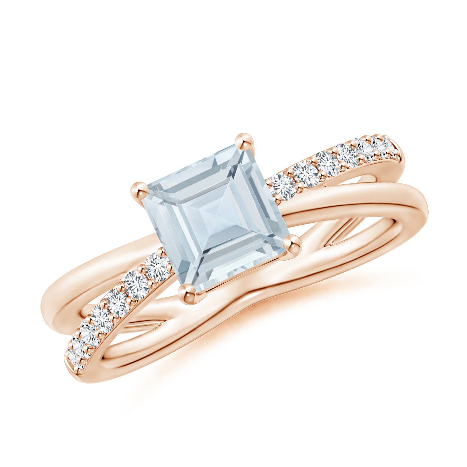 A - Aquamarine / 1.15 CT / 14 KT Rose Gold