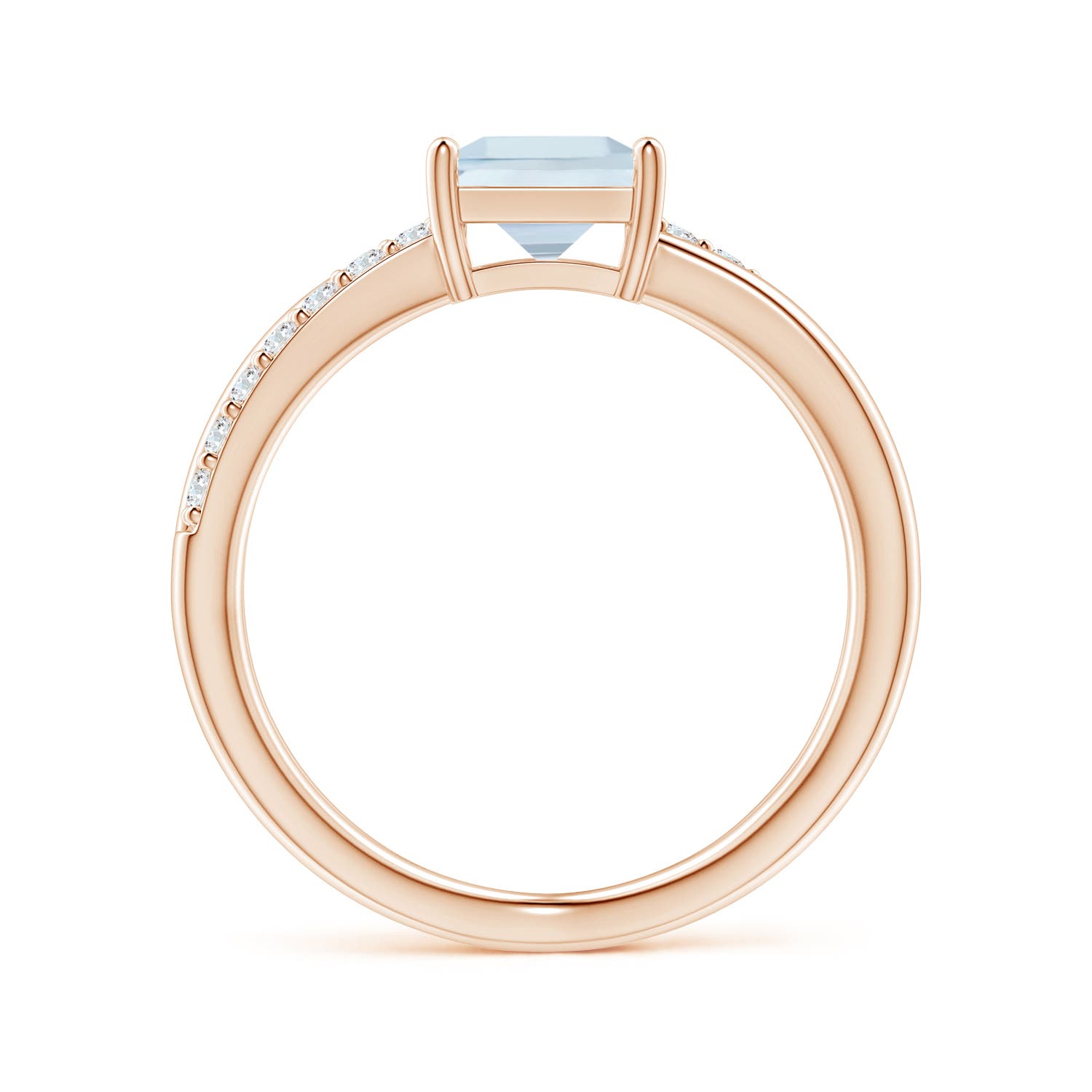 A - Aquamarine / 1.15 CT / 14 KT Rose Gold