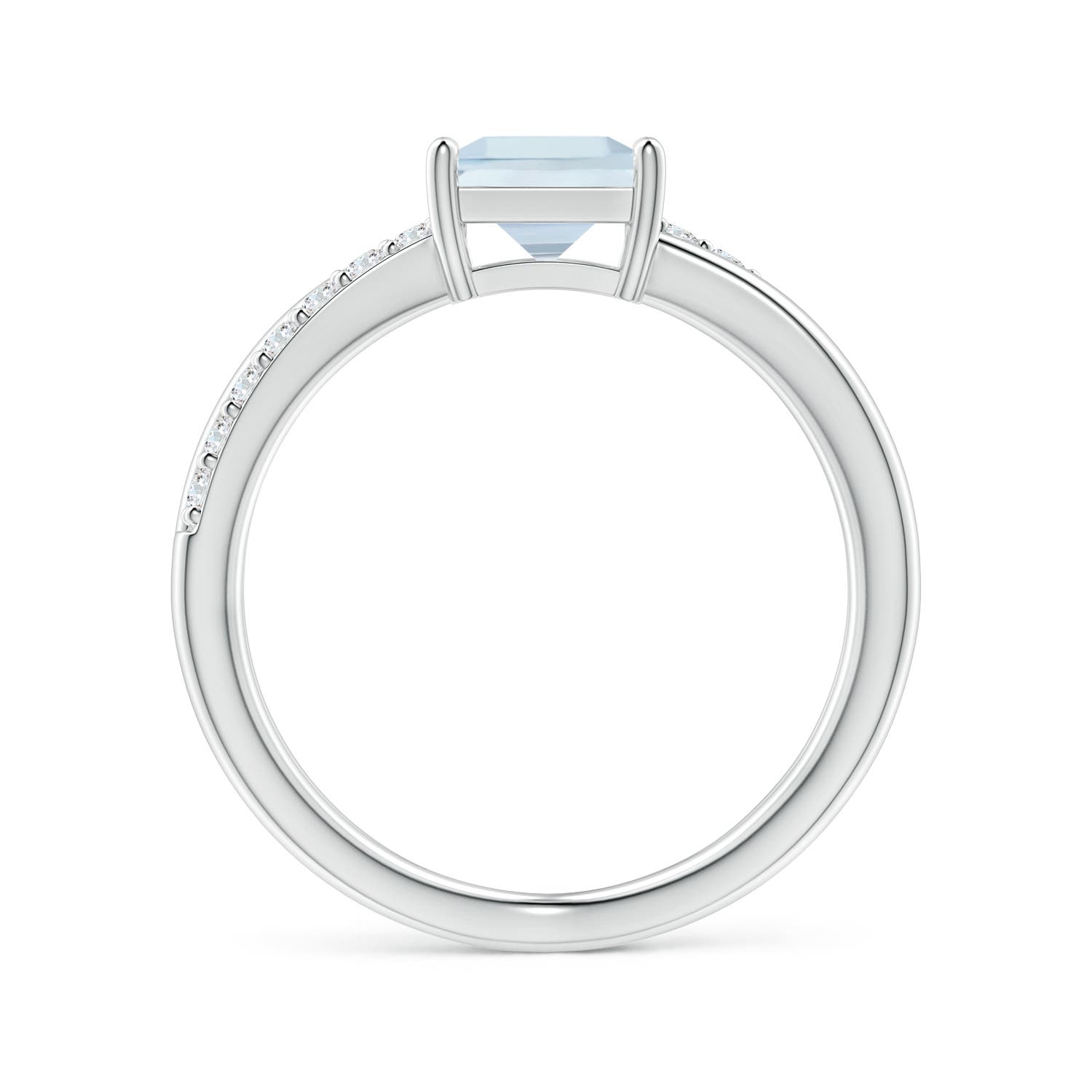 A - Aquamarine / 1.15 CT / 14 KT White Gold