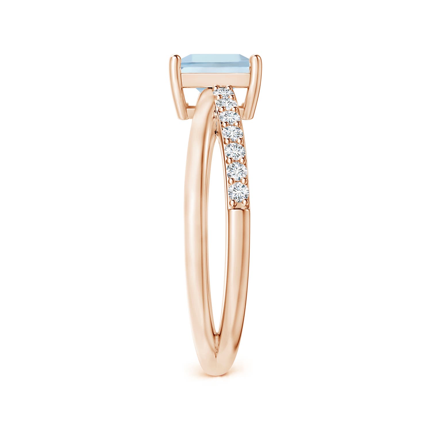 AA - Aquamarine / 1.15 CT / 14 KT Rose Gold