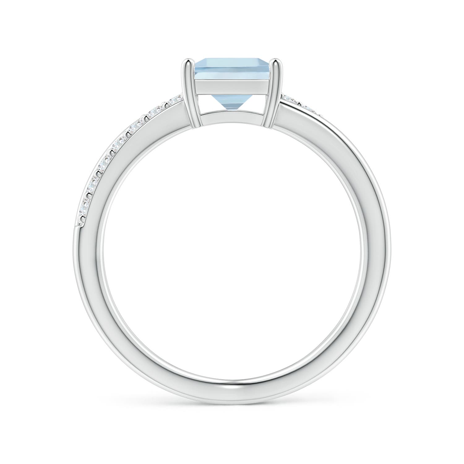 AA - Aquamarine / 1.15 CT / 14 KT White Gold