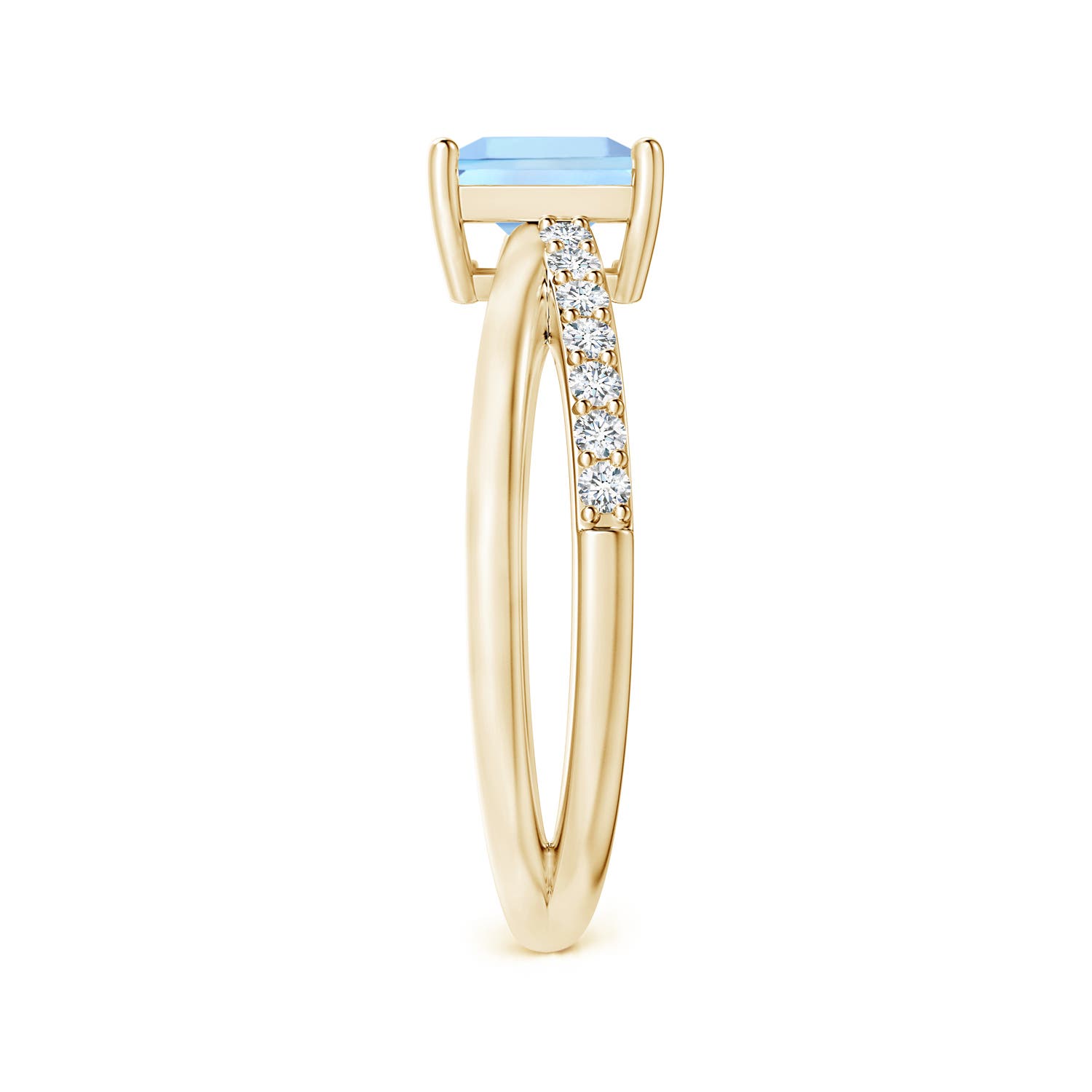 AAA - Aquamarine / 1.15 CT / 14 KT Yellow Gold