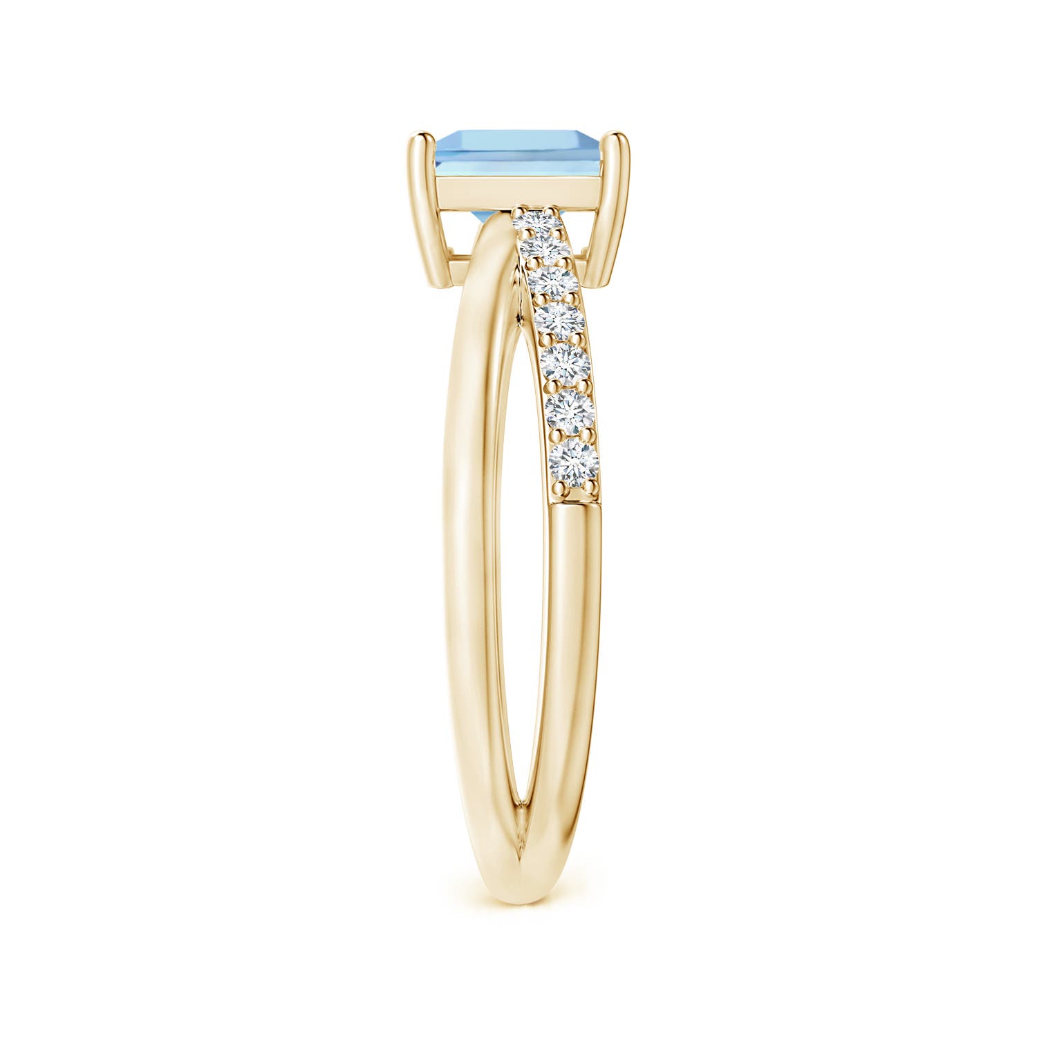 AAAA - Aquamarine / 1.15 CT / 14 KT Yellow Gold