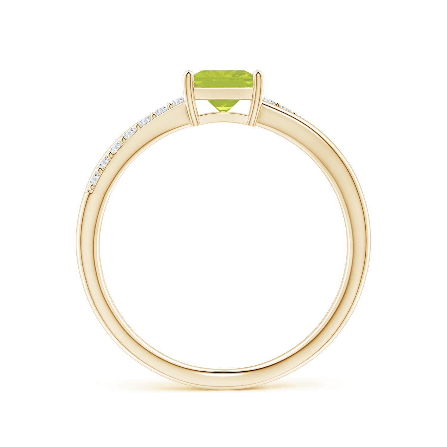 A - Peridot / 0.82 CT / 14 KT Yellow Gold