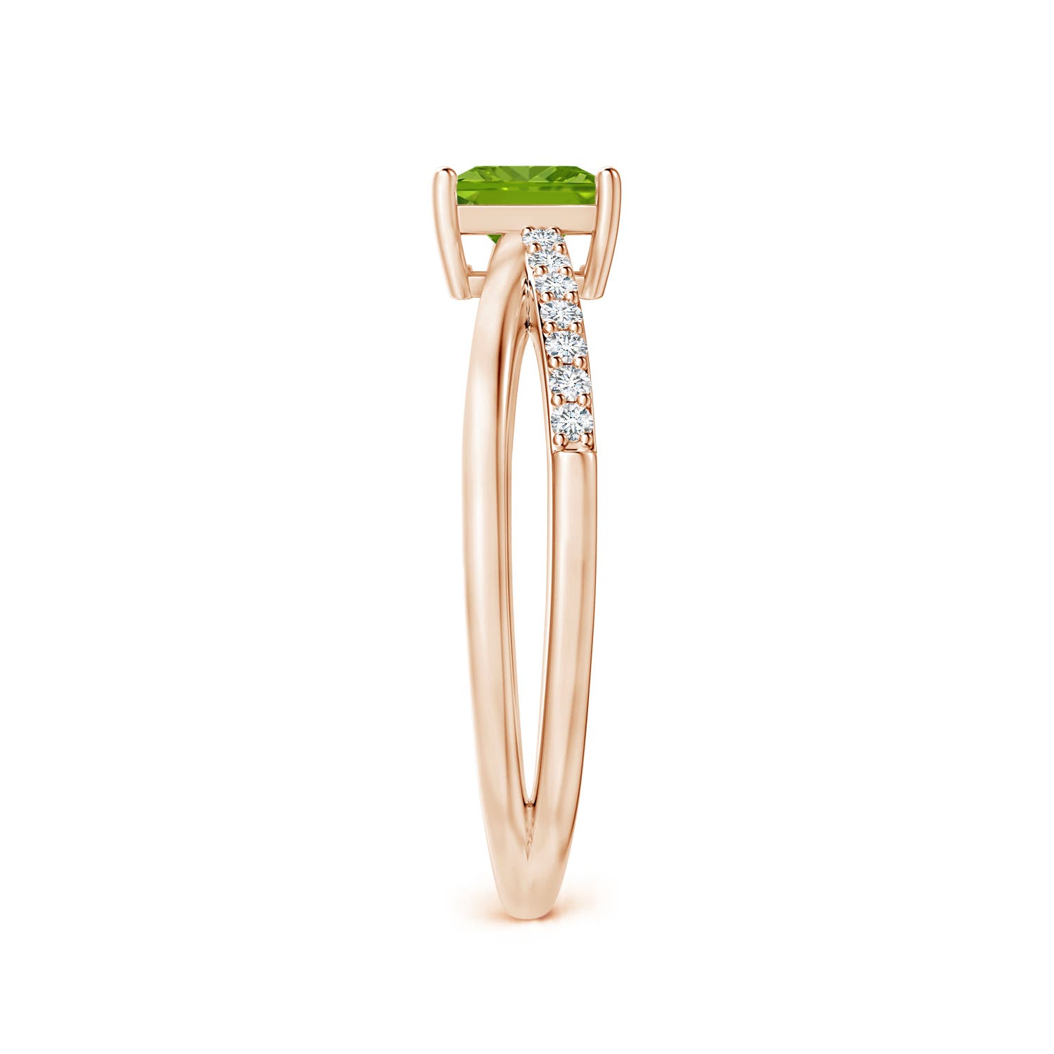 AAAA - Peridot / 0.82 CT / 14 KT Rose Gold