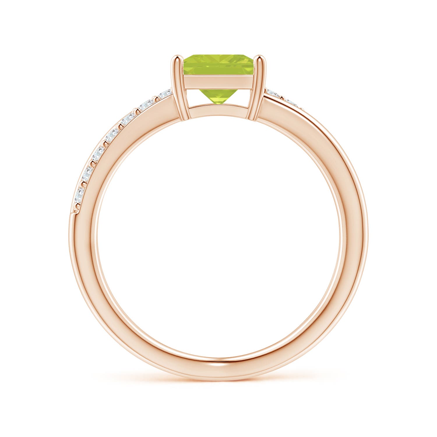 A - Peridot / 1.3 CT / 14 KT Rose Gold