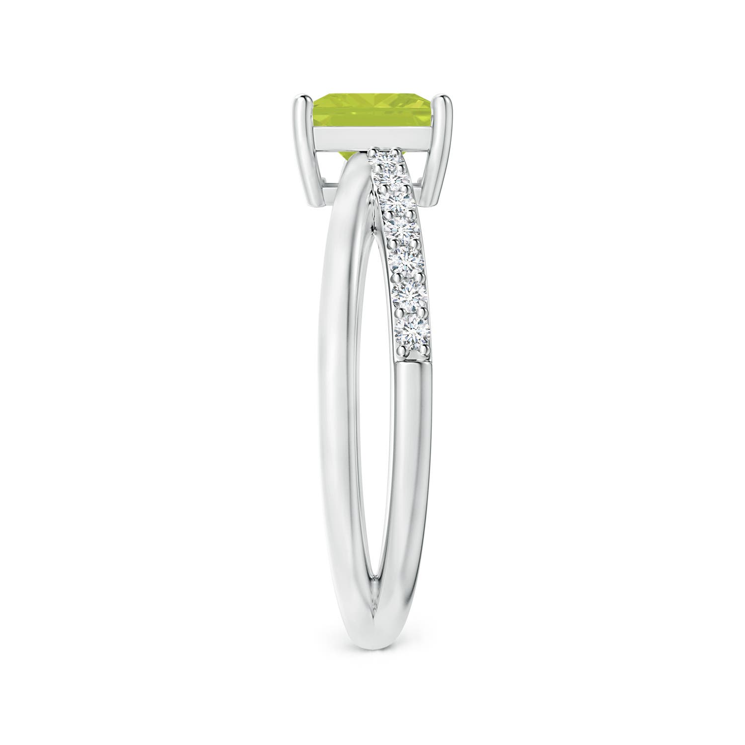 A - Peridot / 1.3 CT / 14 KT White Gold