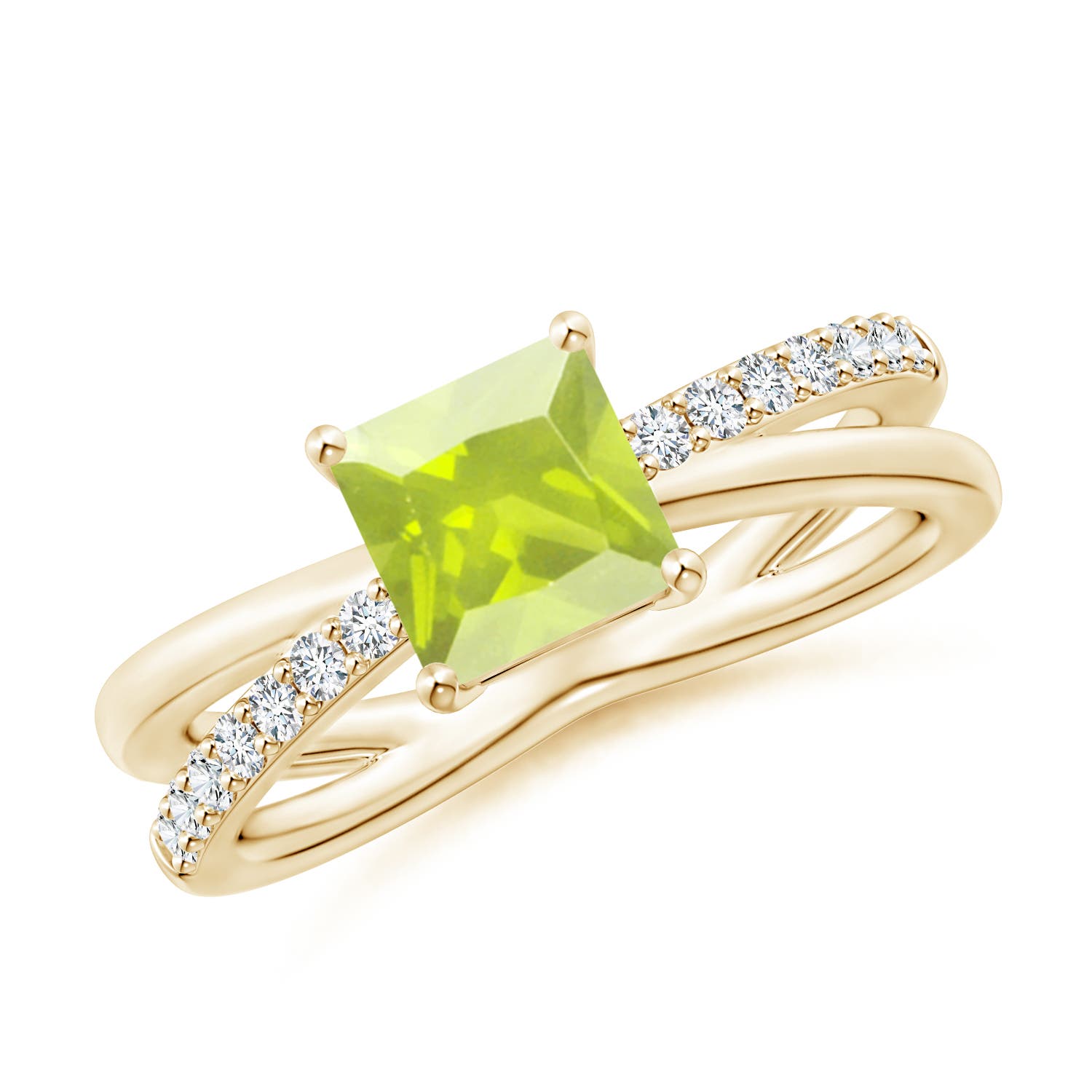 A - Peridot / 1.3 CT / 14 KT Yellow Gold