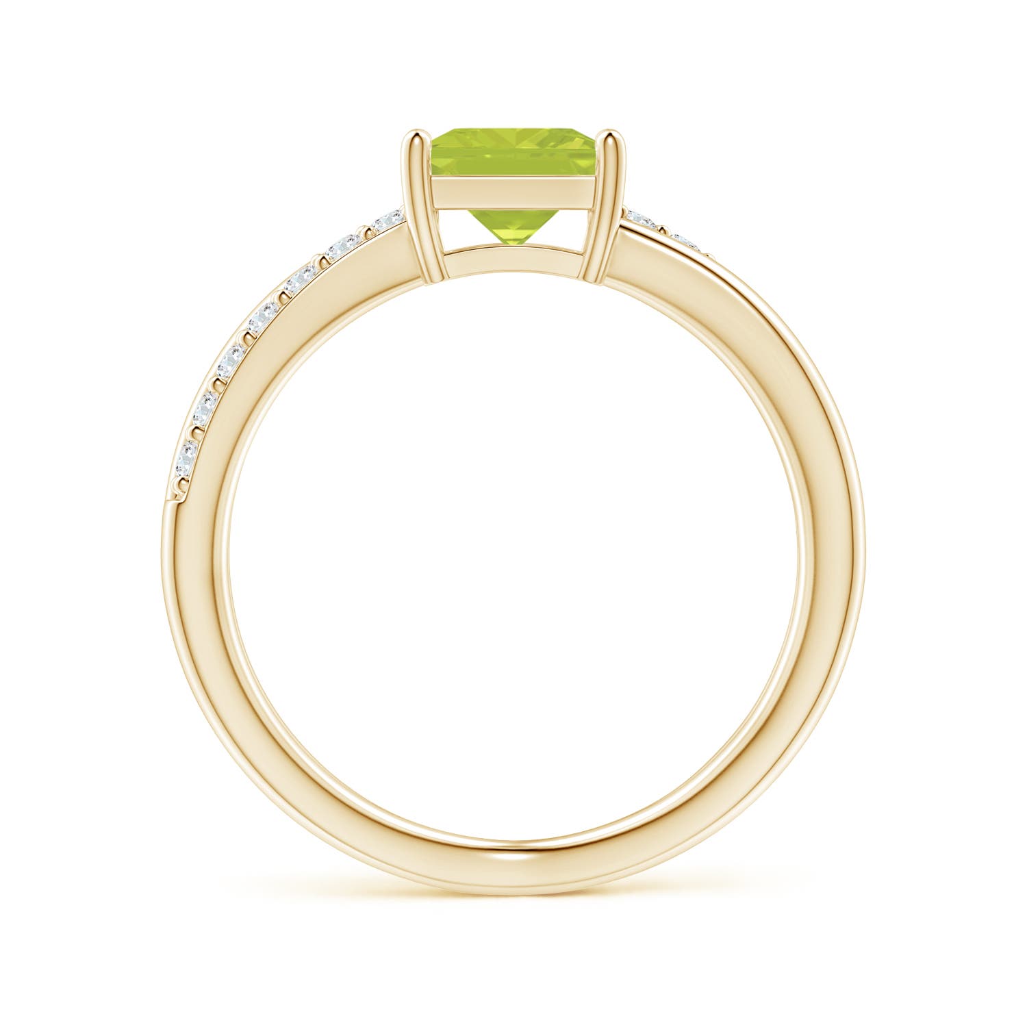 A - Peridot / 1.3 CT / 14 KT Yellow Gold