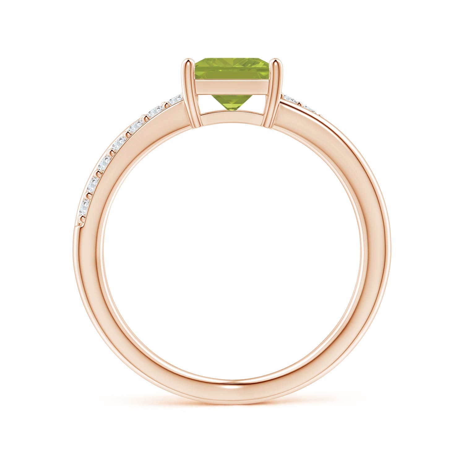 AA - Peridot / 1.3 CT / 14 KT Rose Gold