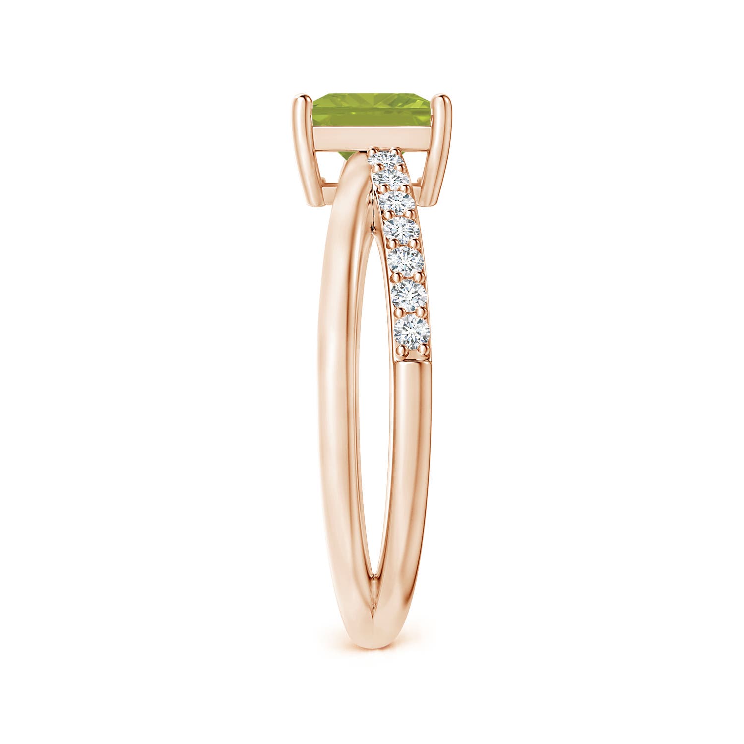 AA - Peridot / 1.3 CT / 14 KT Rose Gold