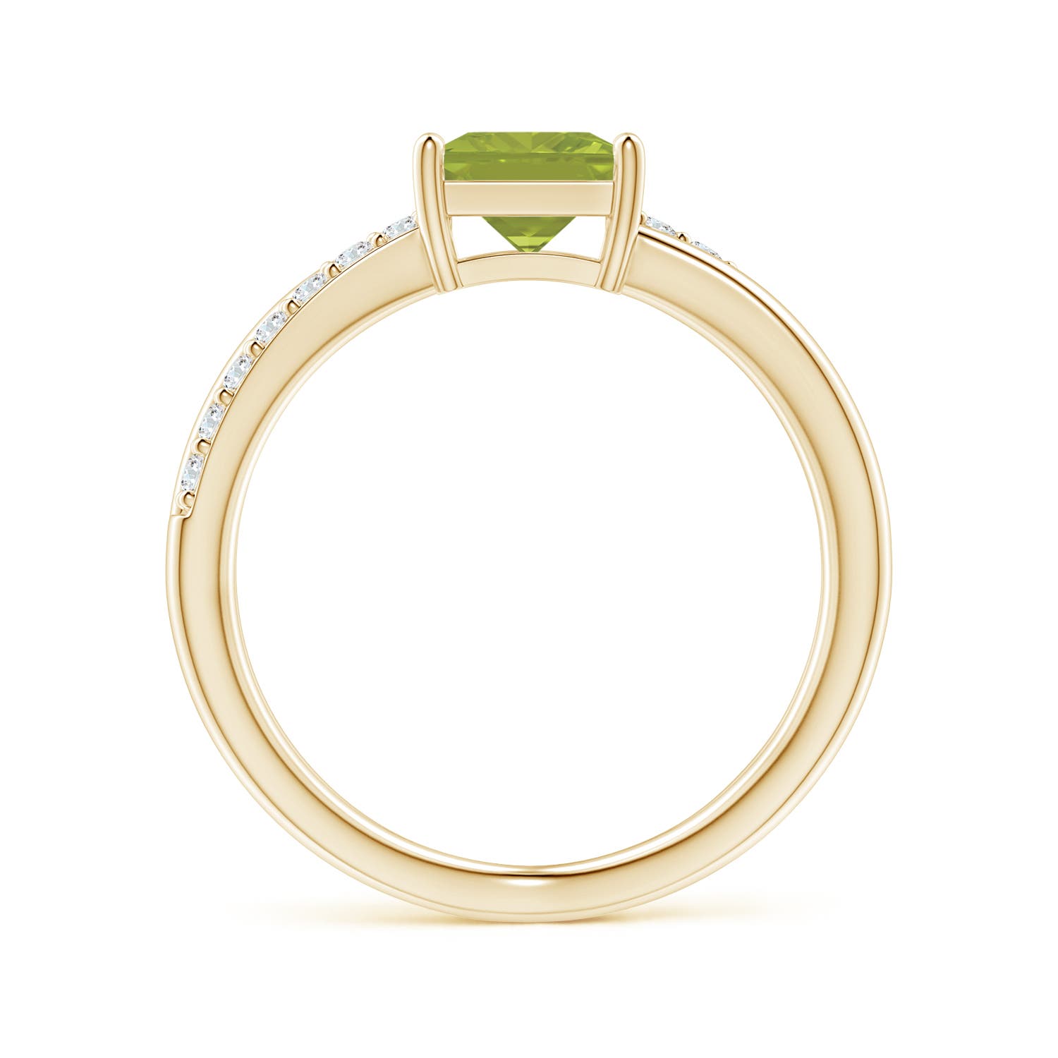 AA - Peridot / 1.3 CT / 14 KT Yellow Gold