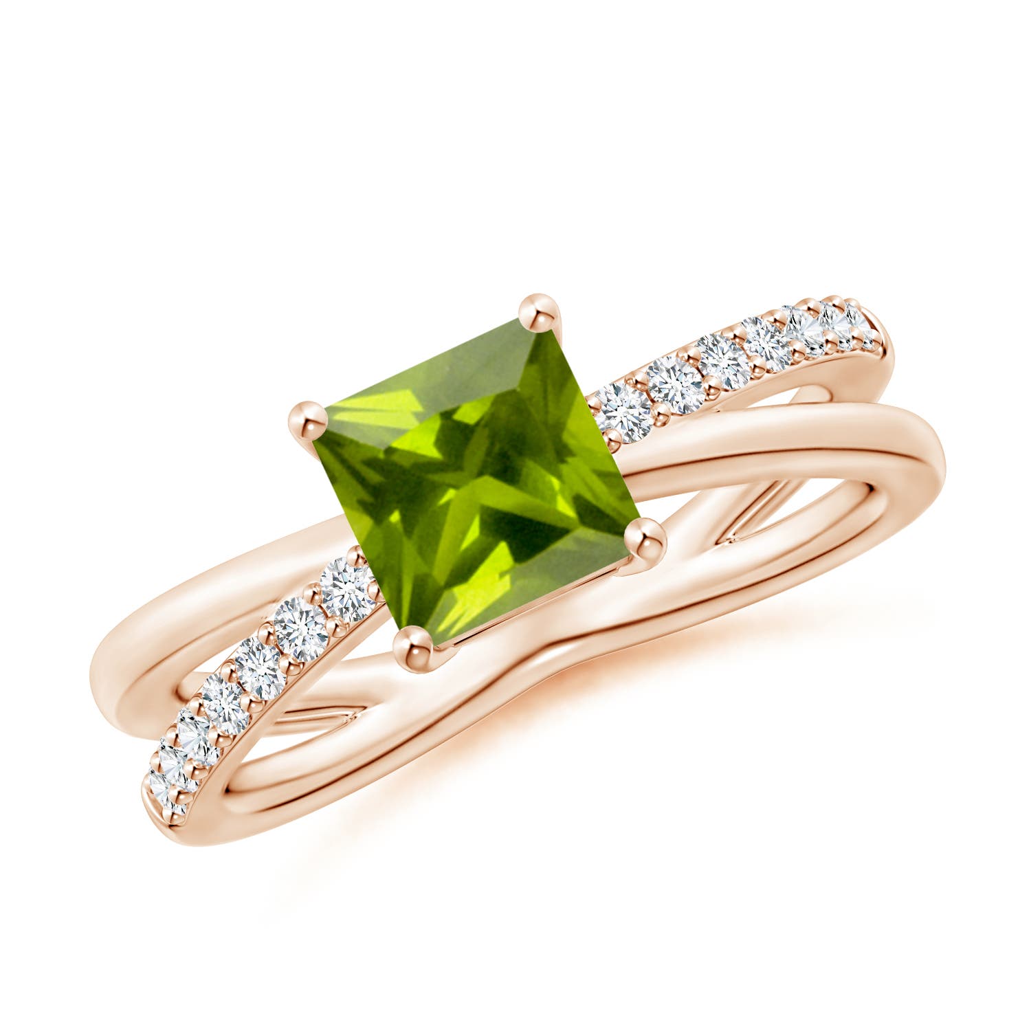 AAA - Peridot / 1.3 CT / 14 KT Rose Gold